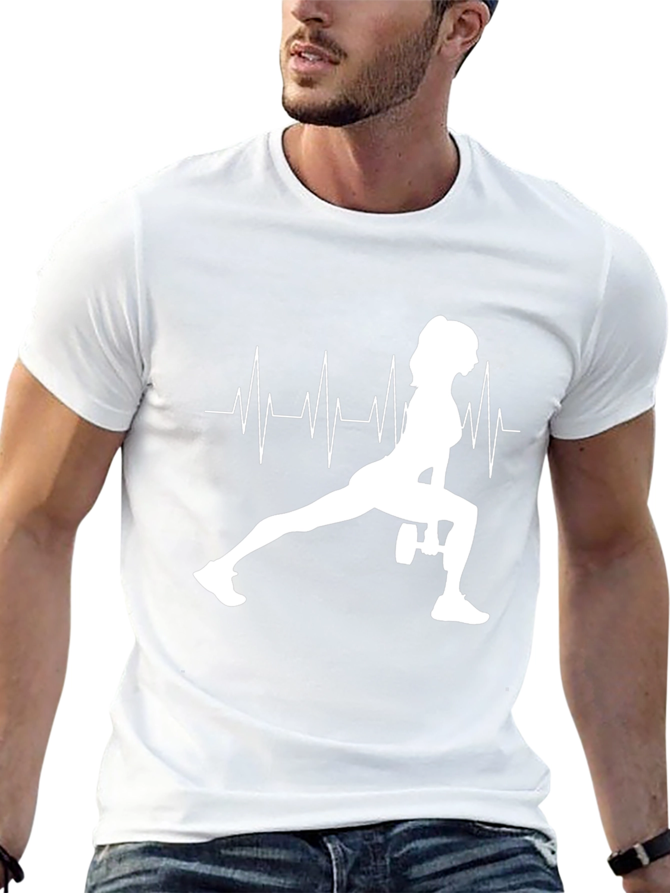 Workout Heartbeat Tee - Fitness Motivation Shirt
