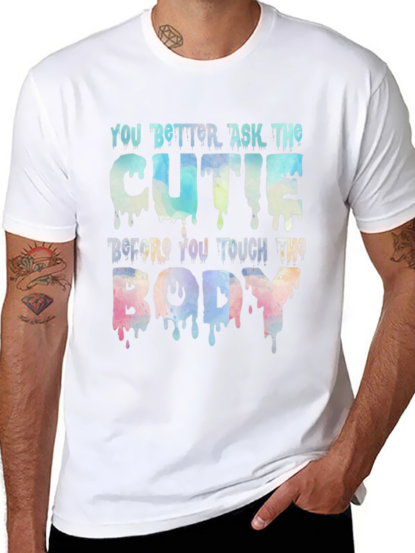You Better Ask The Cutie Funny Novelty T-Shirt