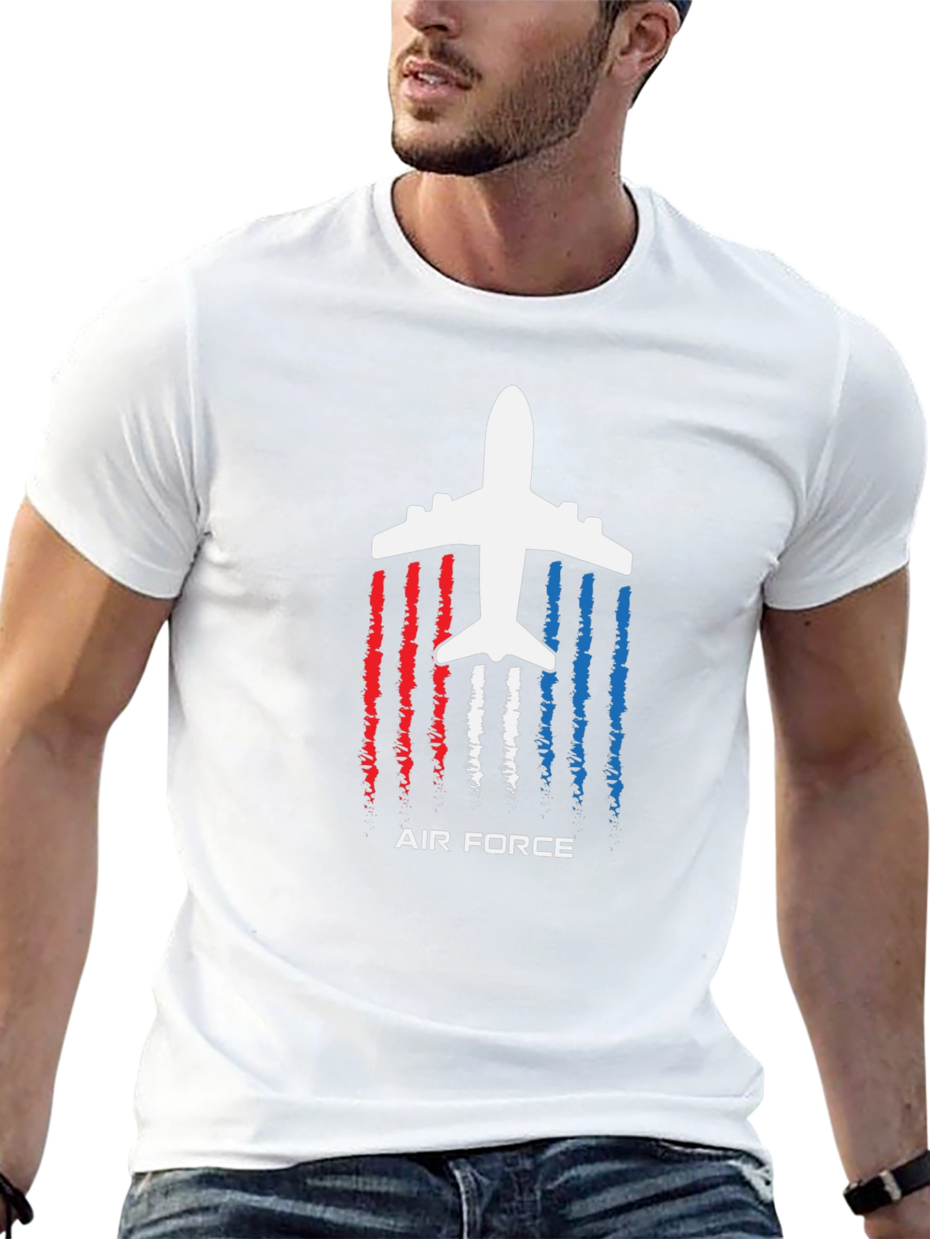 Air Force Plane Graphic T-Shirt