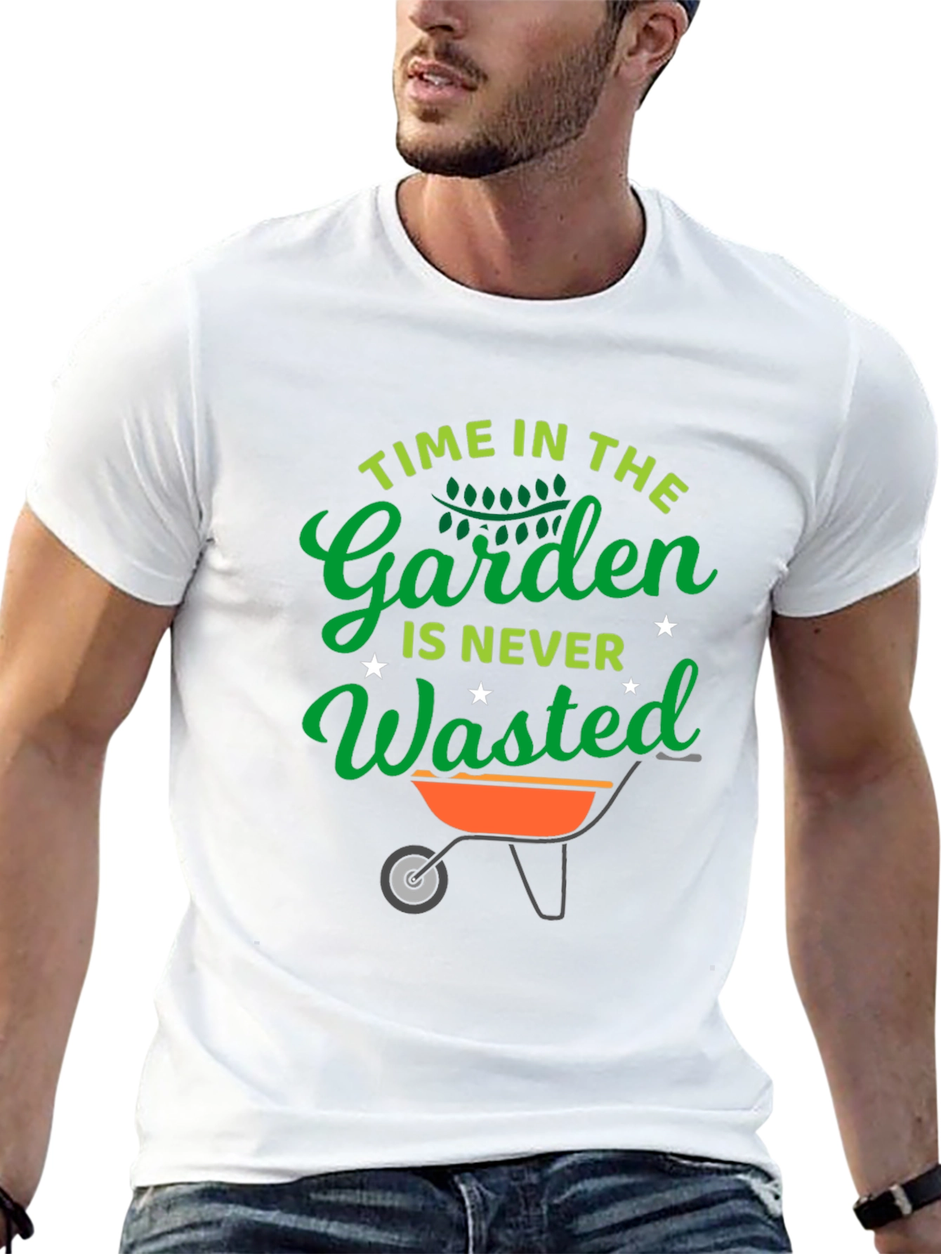 Gardening T-Shirt - Time in the Garden Never Wasted