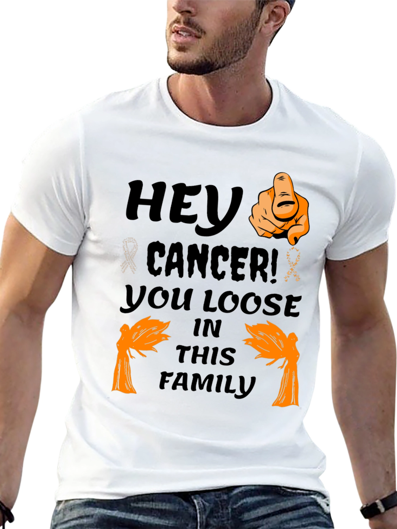 Hey Cancer! Awareness Graphic Tee