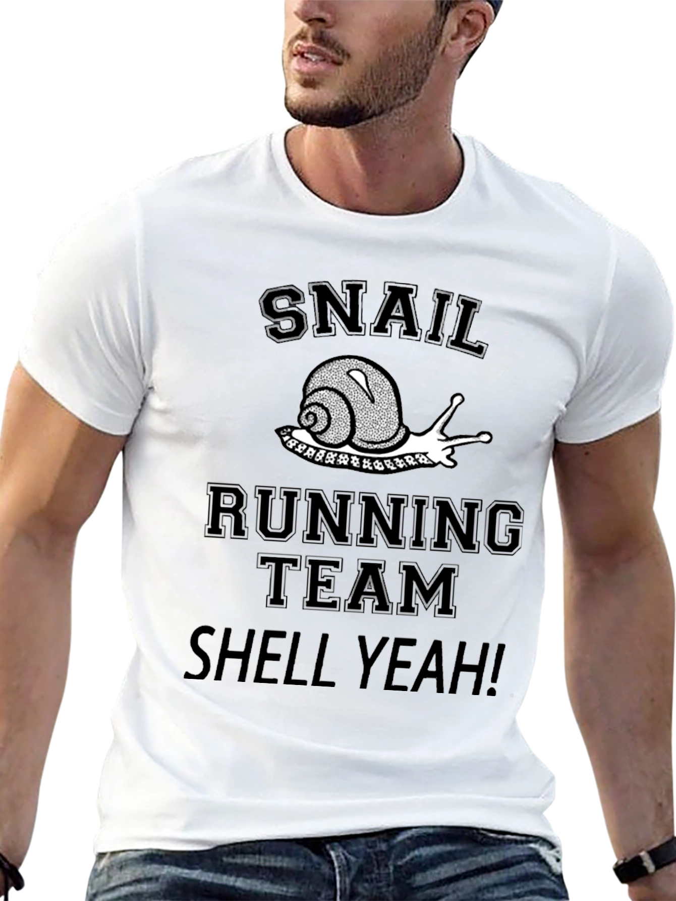 Snail Running Team Shell Yeah! Black T-Shirt