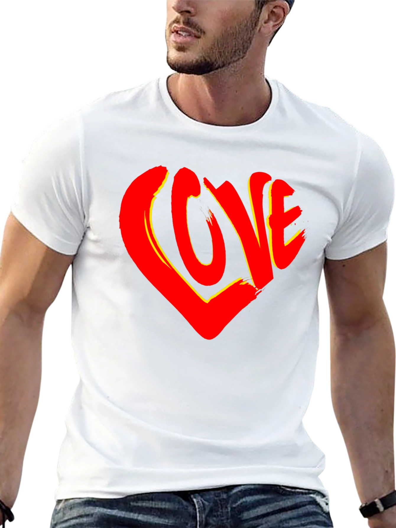 Love Heart Graphic T-Shirt