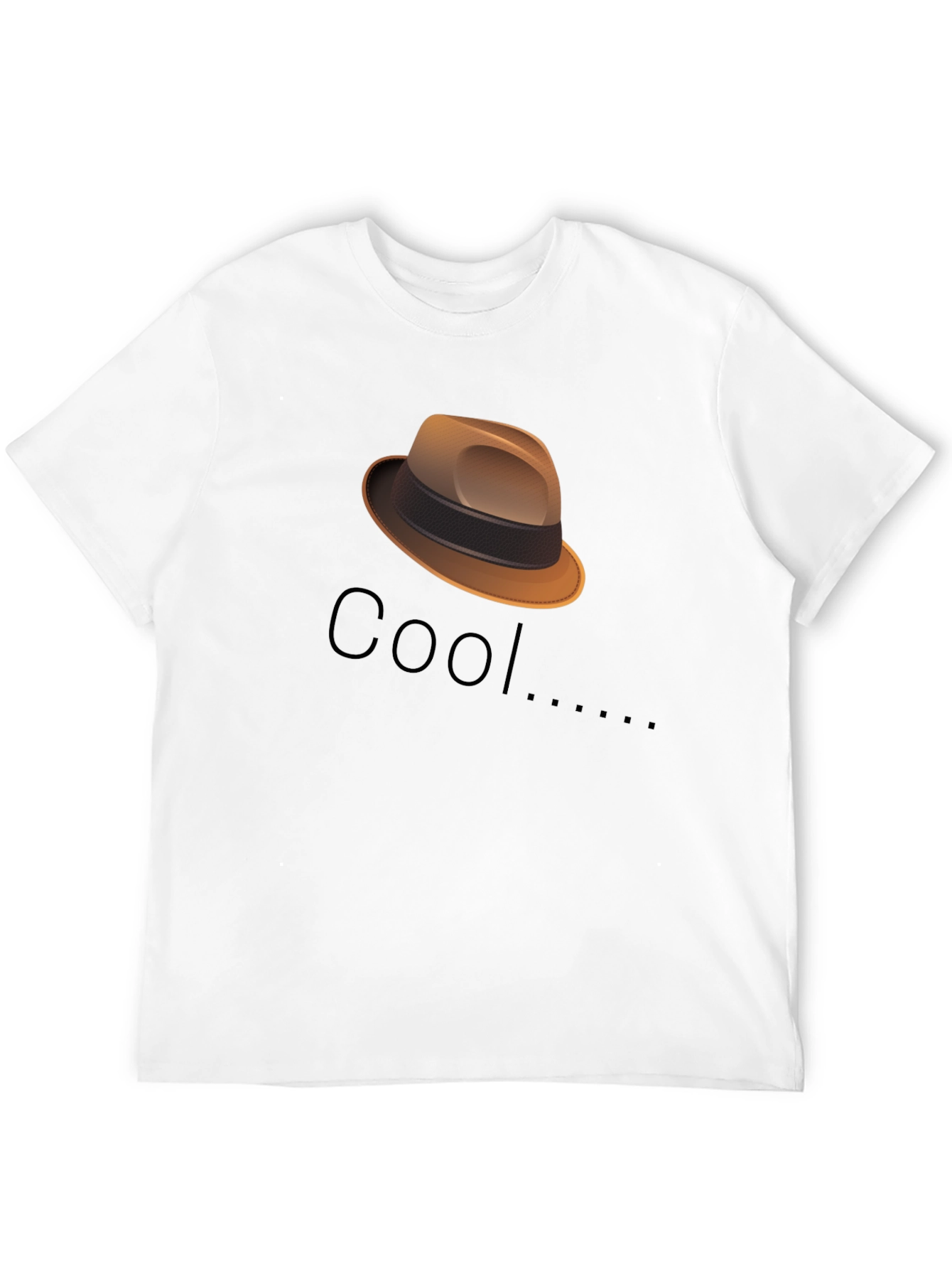Cool Fedora Graphic Tee - Stylish Black T-Shirt