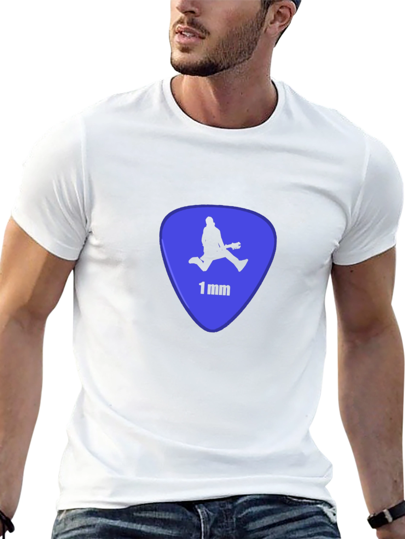 Cool Guitar Pick T-Shirt - Black