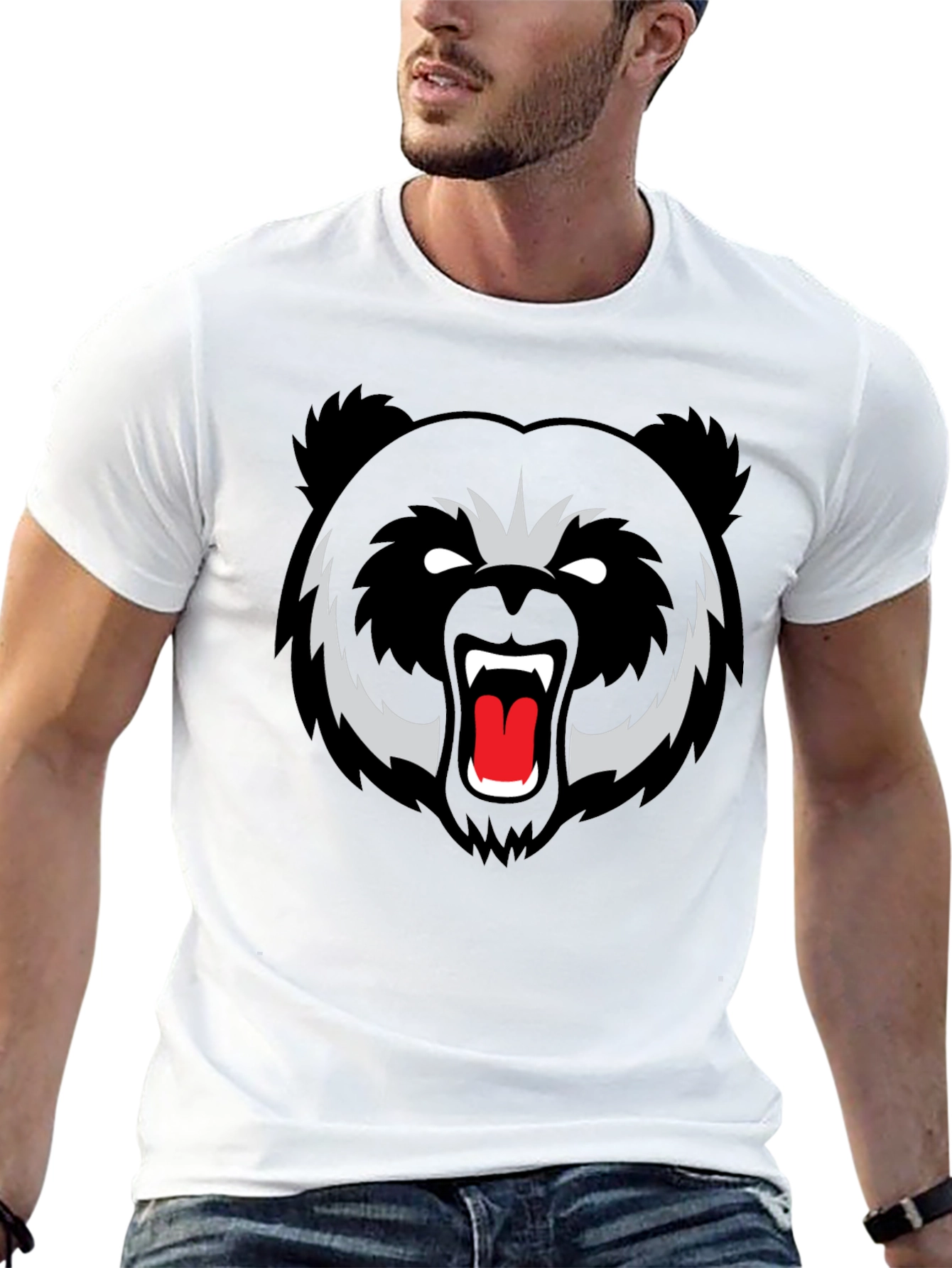 Black Bear Graphic Tee - Fierce Style