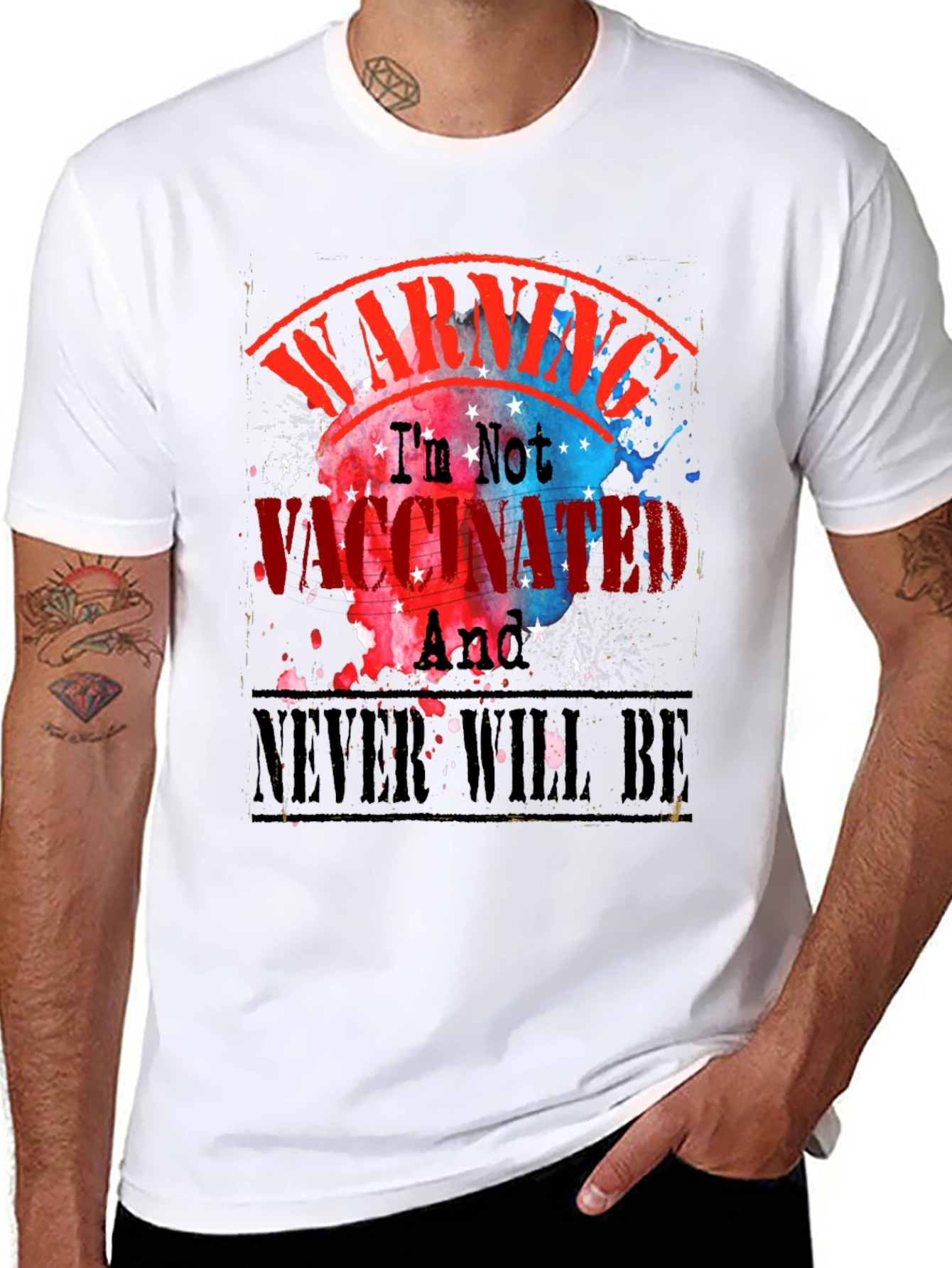 Warning Im Not Vaccinated T-Shirt
