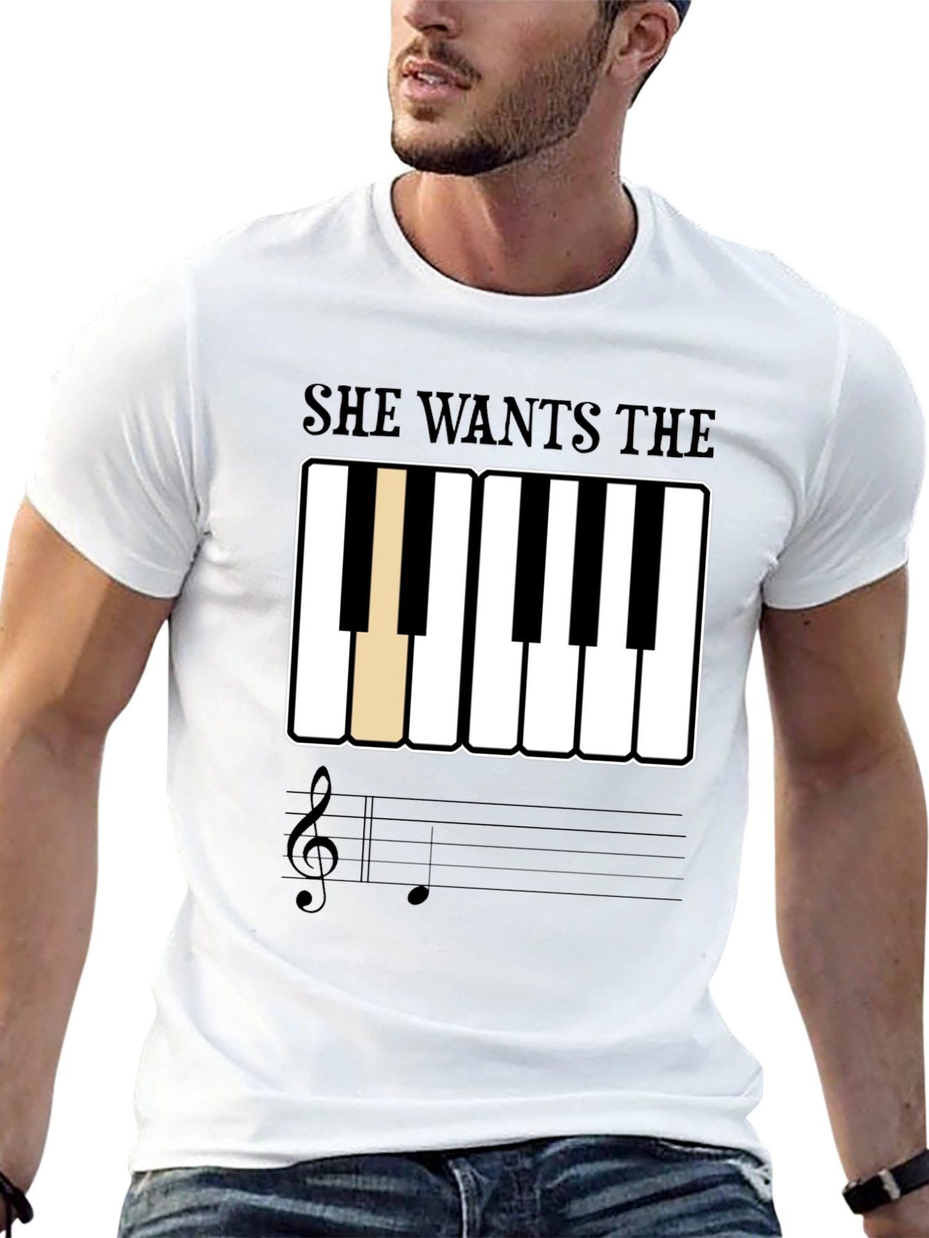 She Wants The D Piano T-Shirt