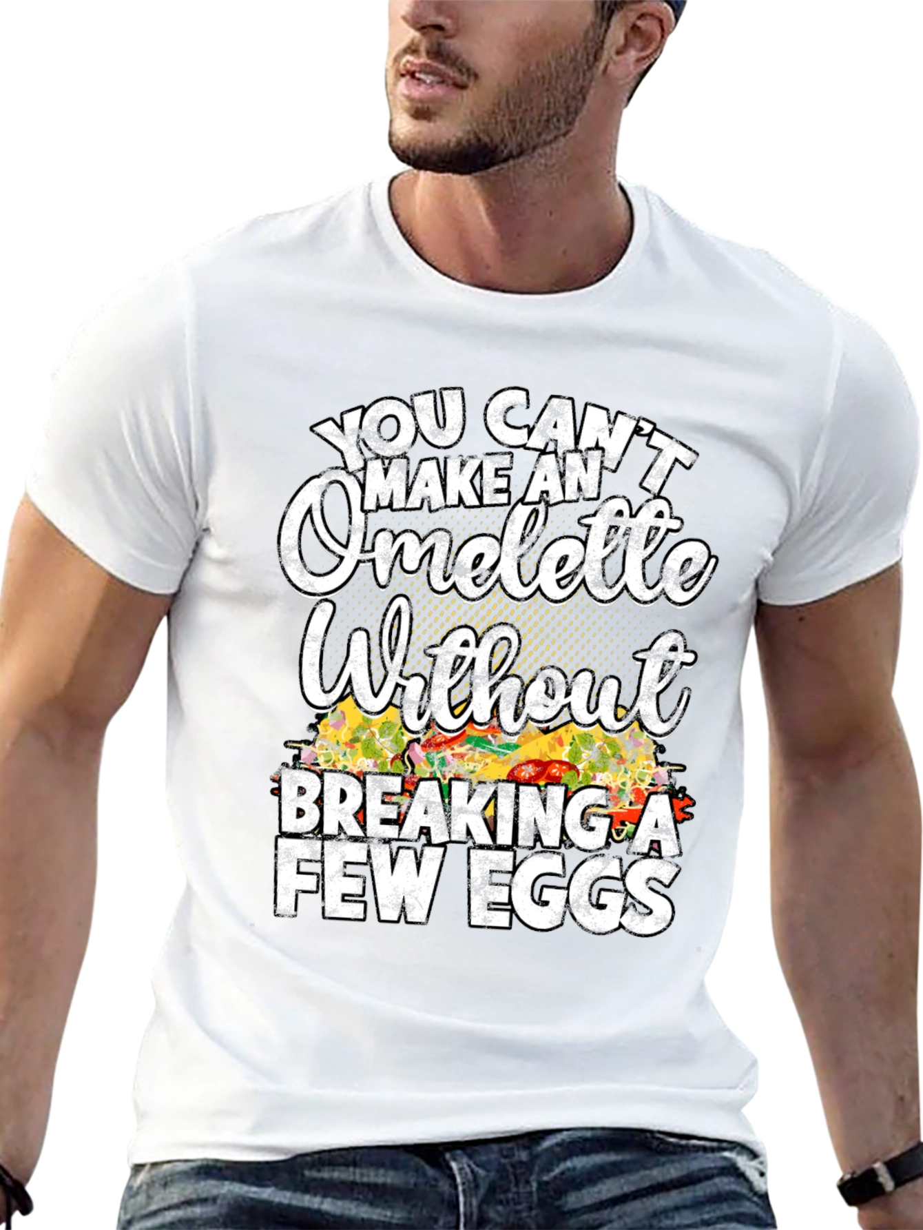 Funny Omelette Graphic T-Shirt - Chef Gift
