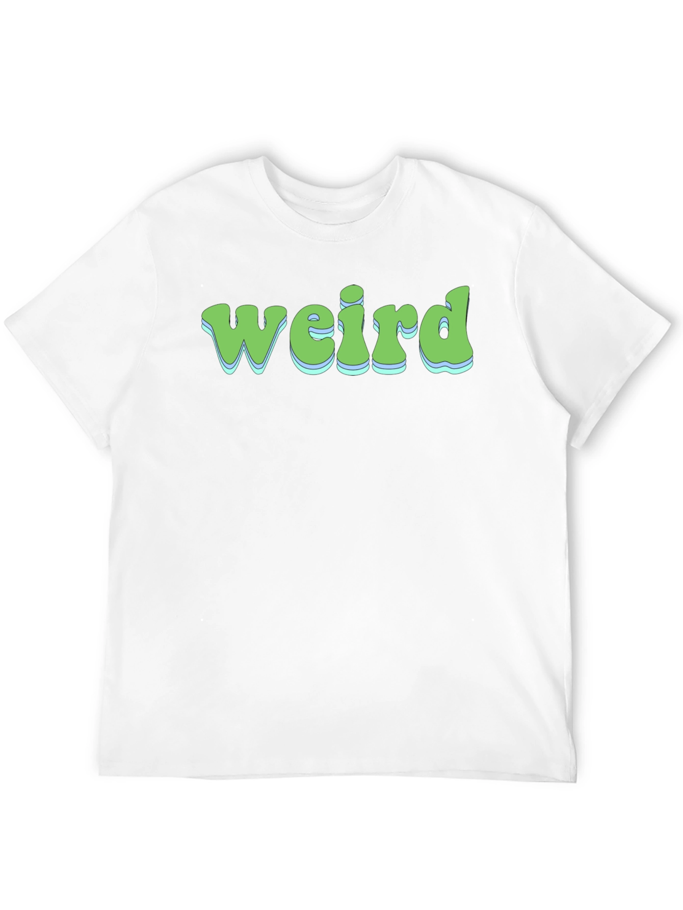 Weird Graphic Print Crew Neck T-Shirt