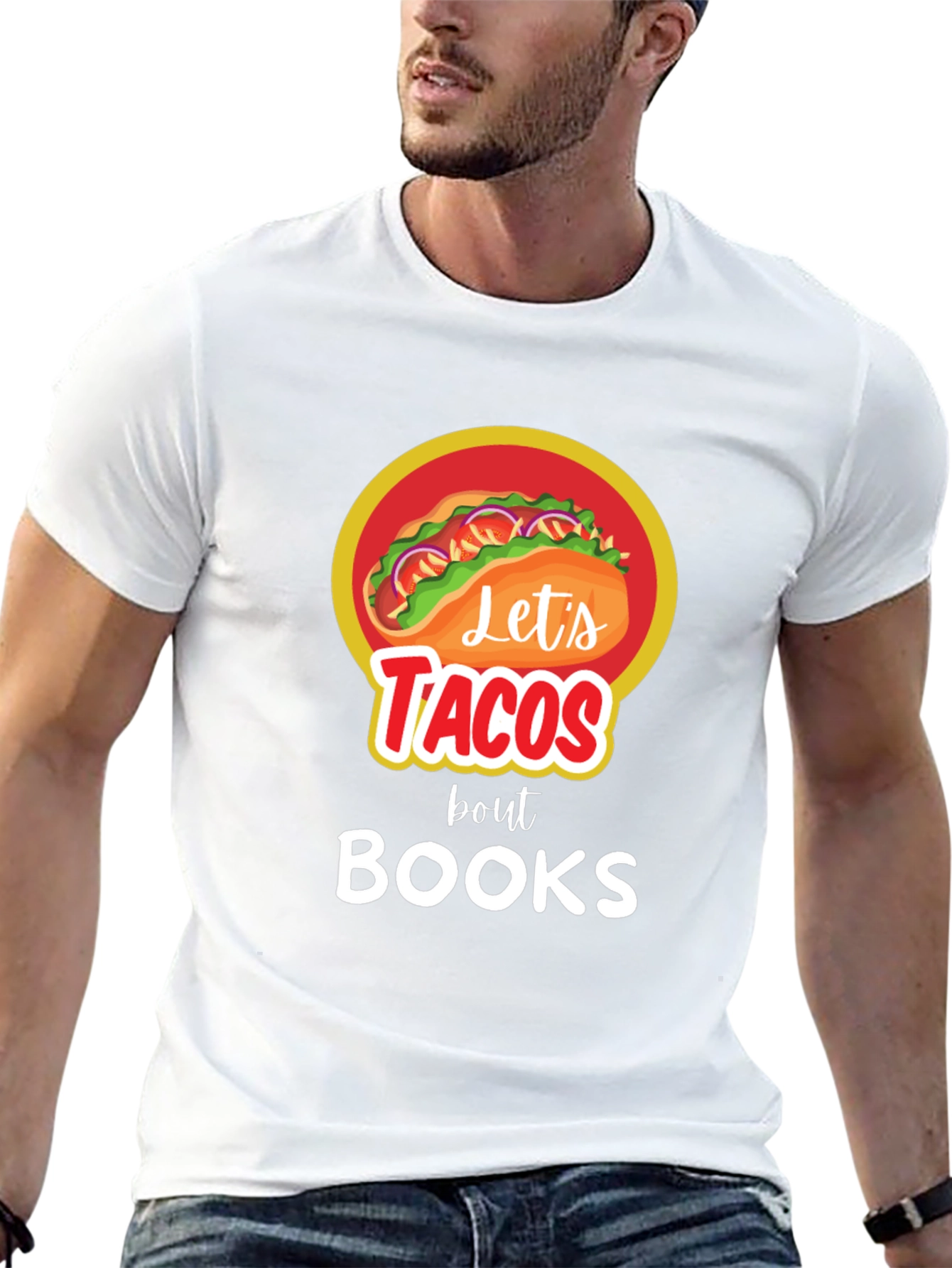 Tacos and Books Graphic Tee - Unisex Casual Shirt