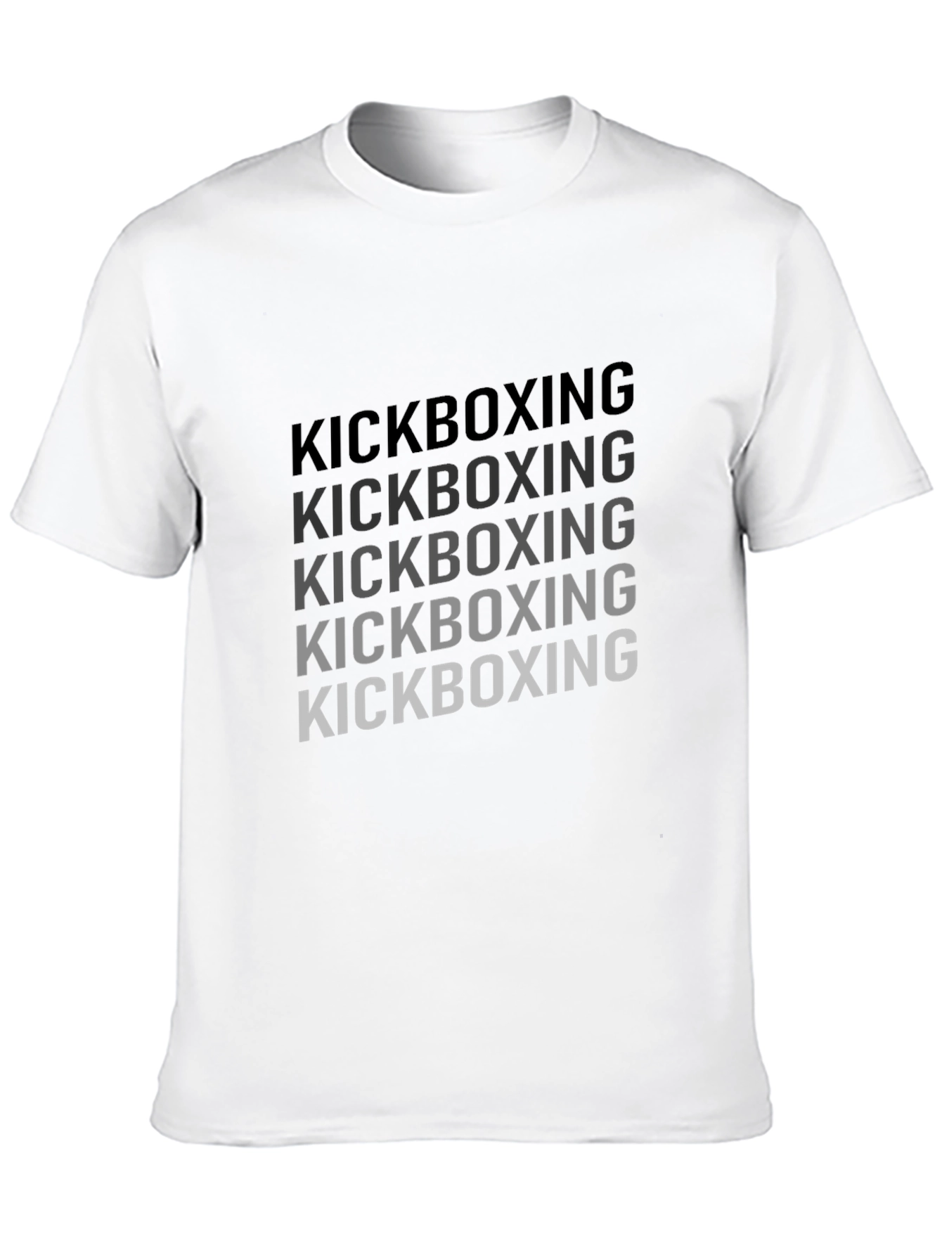 Kickboxing Graphic Print Crew Neck T-Shirt