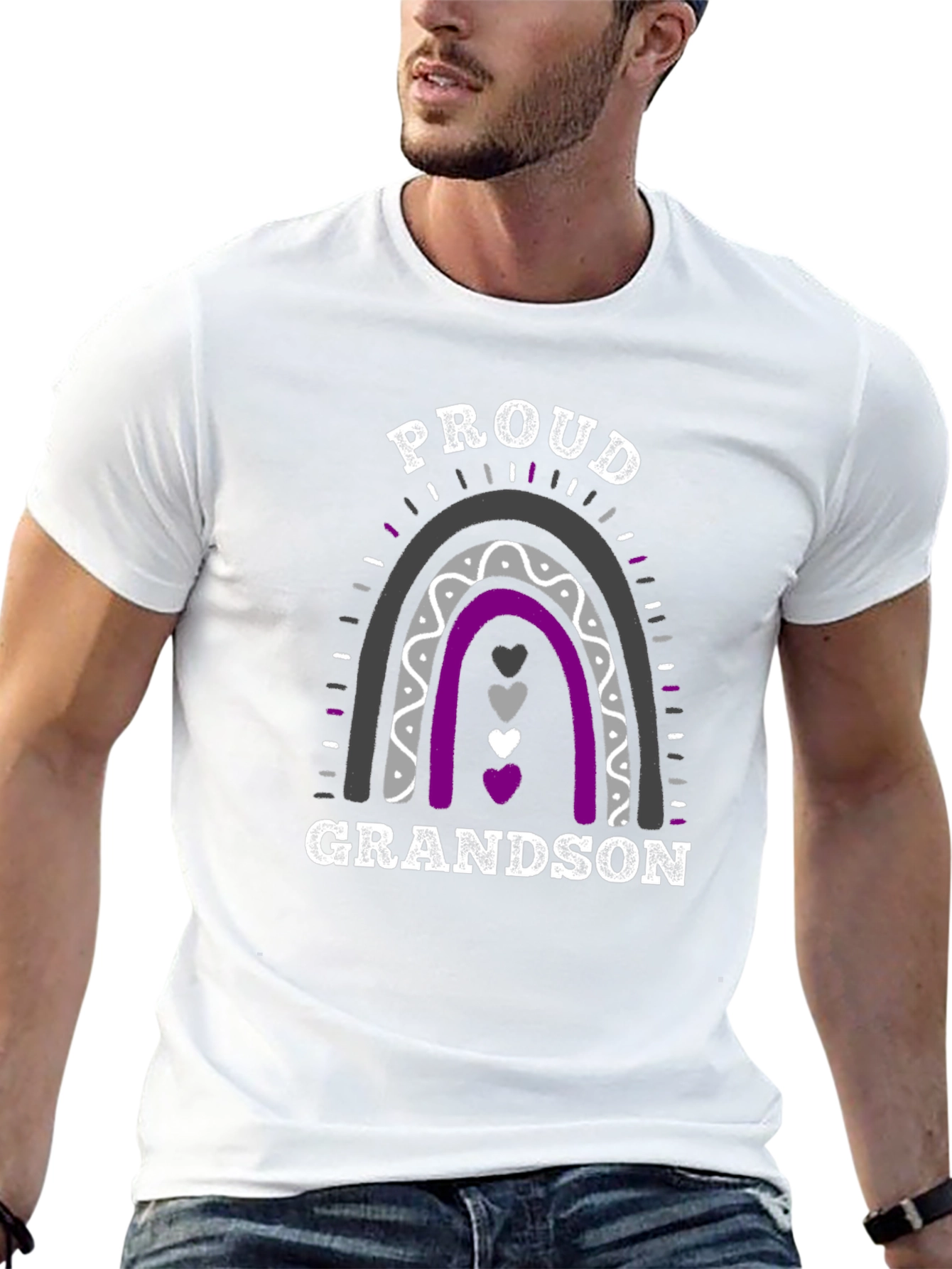 Proud Grandson Rainbow LGBT Pride T-Shirt