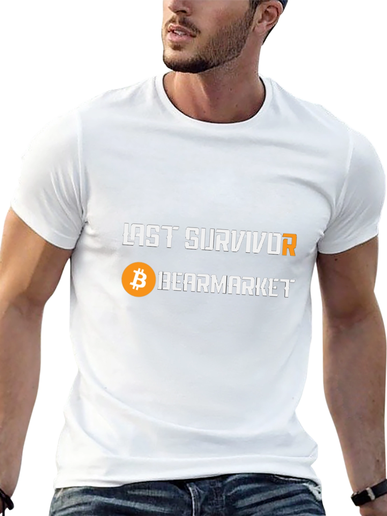 Last Survivor Bearmarket Bitcoin Graphic T-Shirt