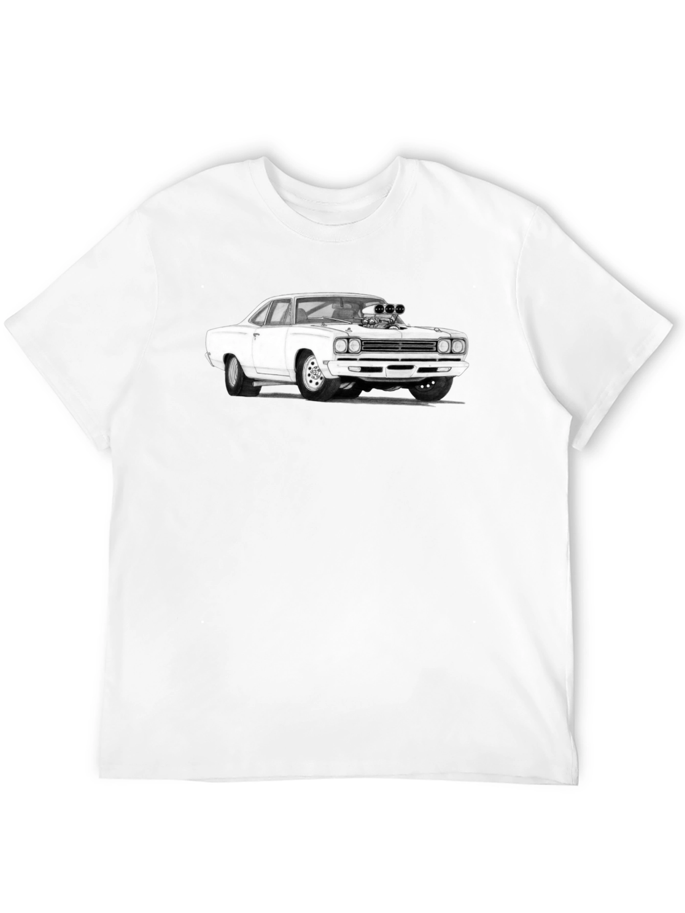 Classic Car Graphic T-Shirt - Black Cotton Tee