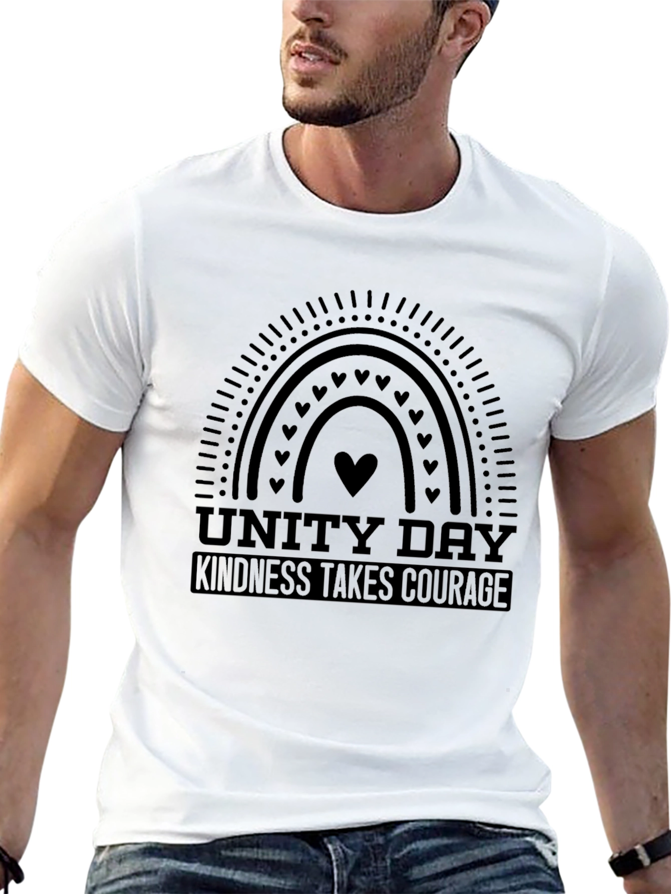 Unity Day Kindness Takes Courage Graphic Tee