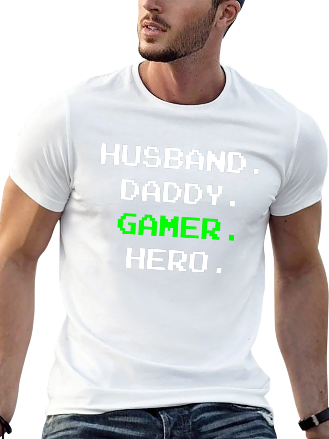 Husband Daddy Gamer Hero T-Shirt