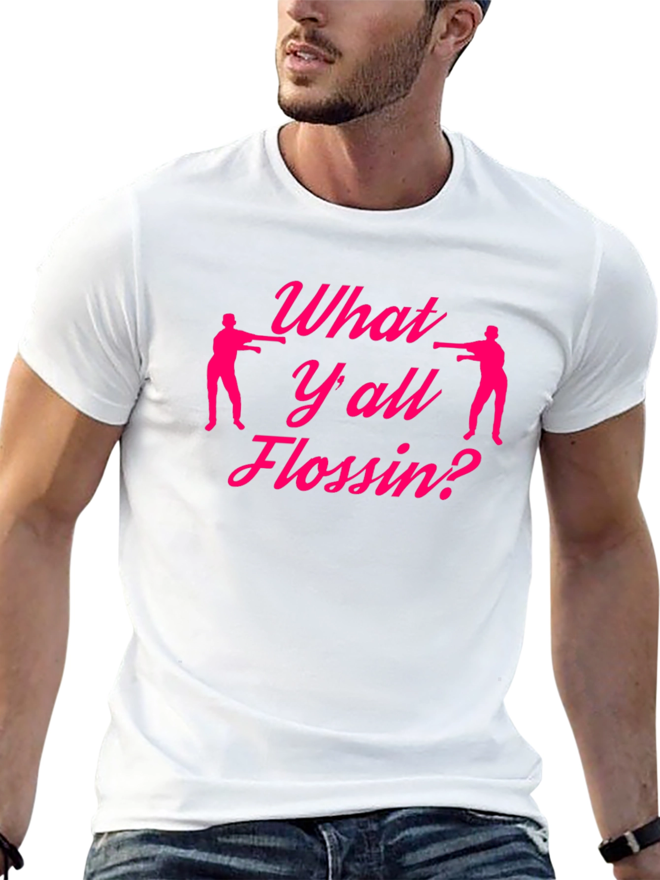What Yall Flossin Black T-Shirt