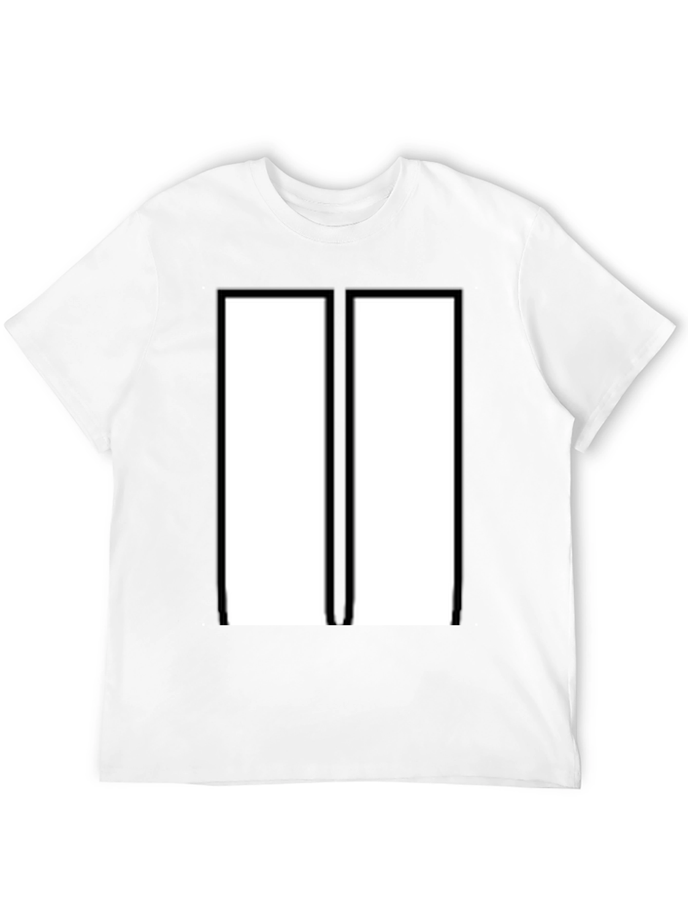 Modern Black & White Rectangular Design T-Shirt