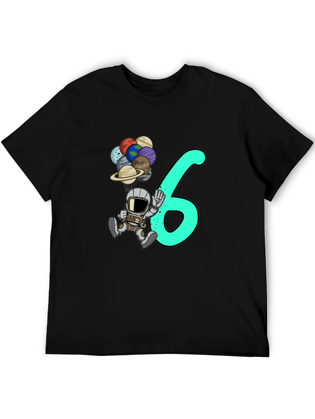 Birthday Astronaut T-Shirt - Sixth Birthday