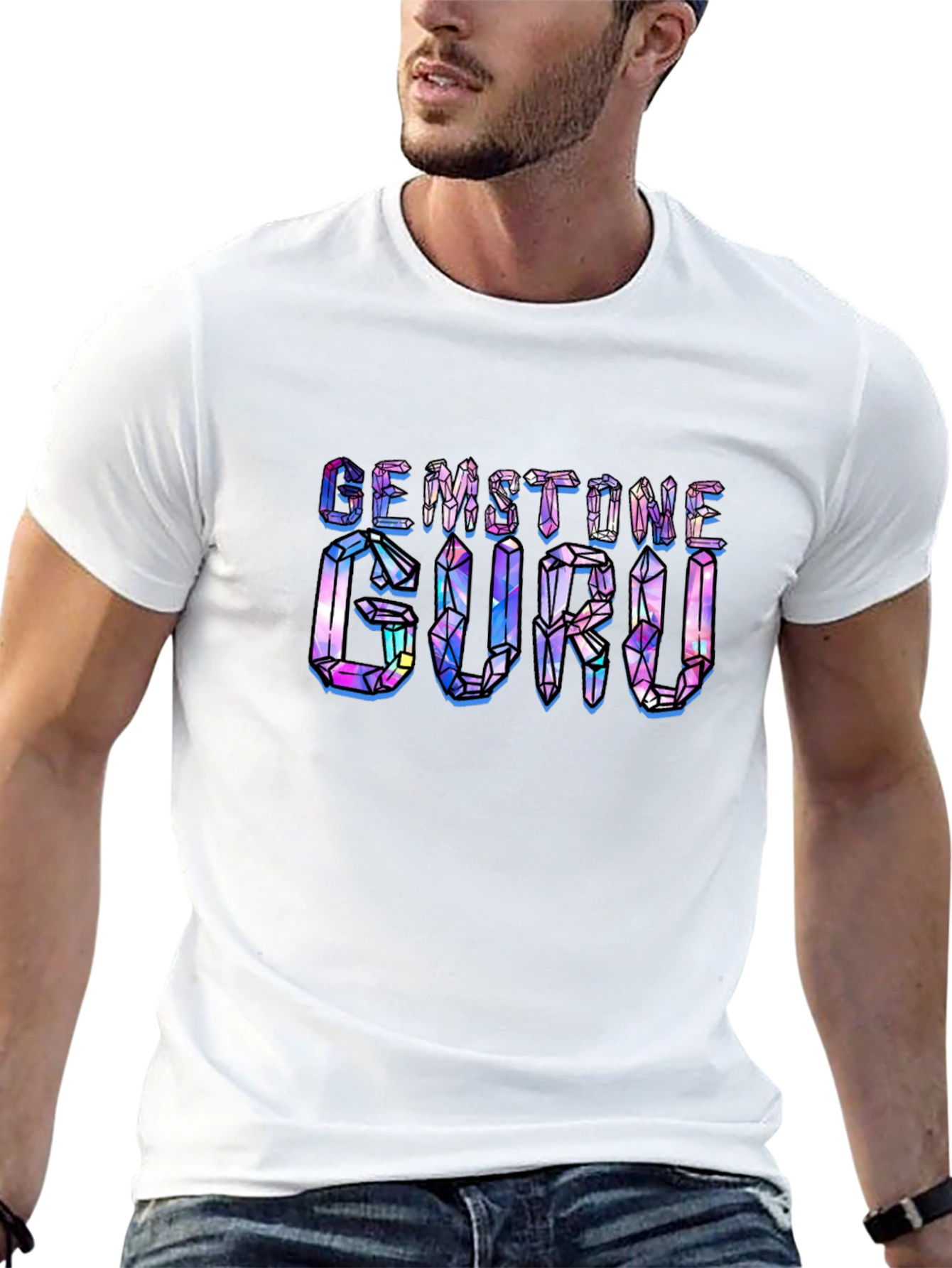Gemstone Guru Graphic T-Shirt - Mens Black Tee