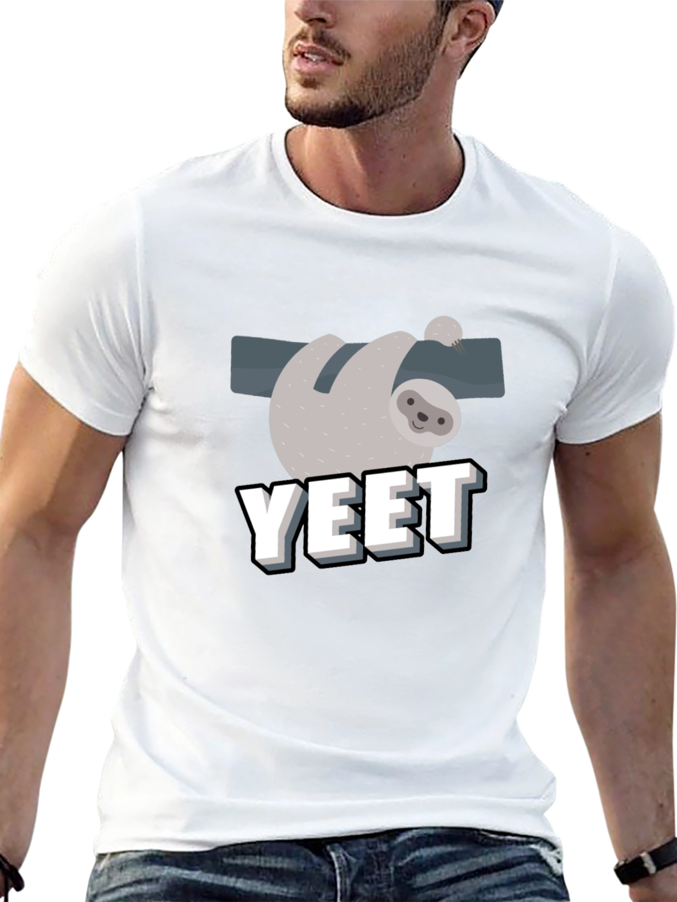 Sloth YEET T-Shirt - Funny Graphic Tee