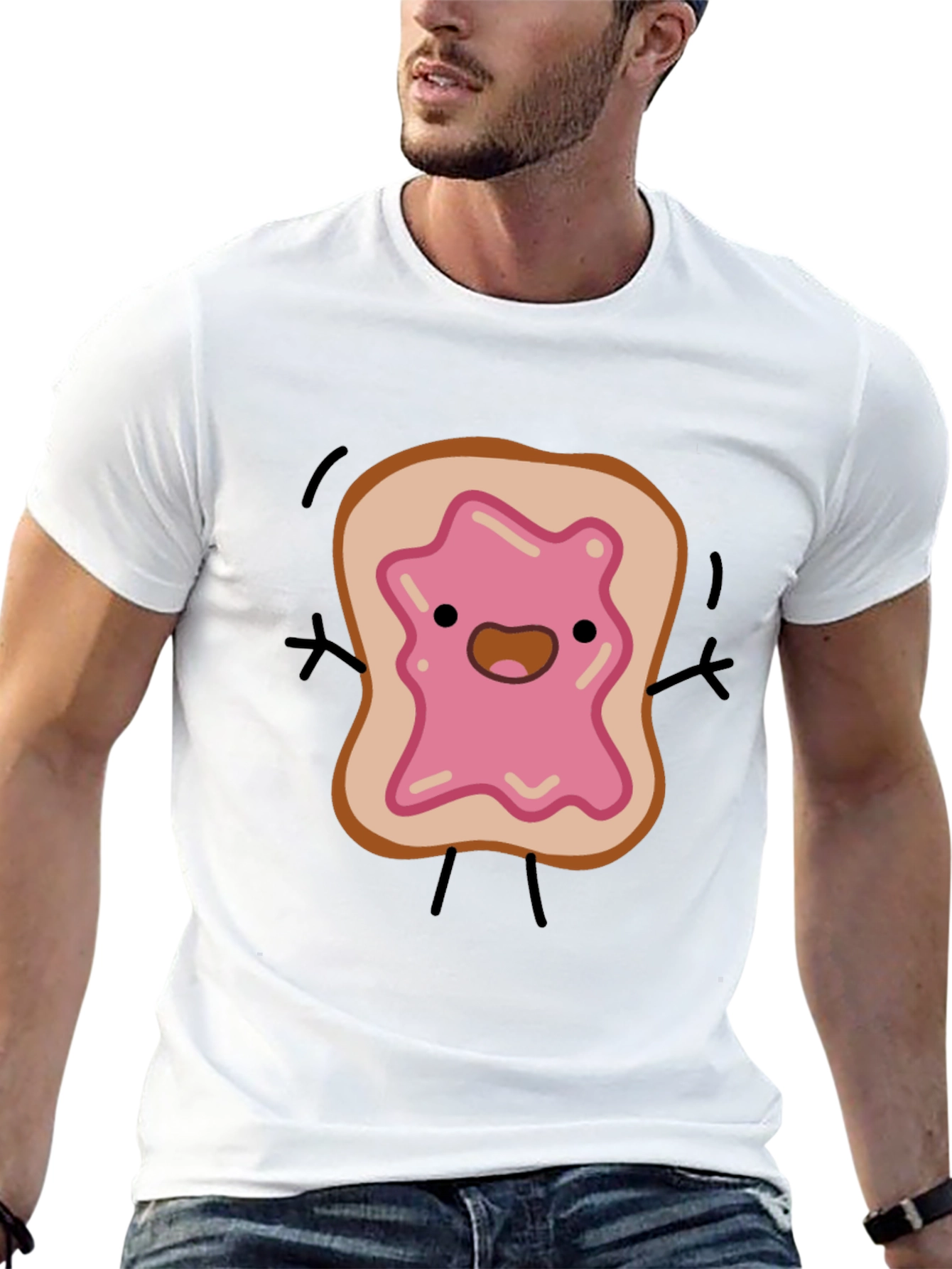 Cartoon Toast Graphic Tee