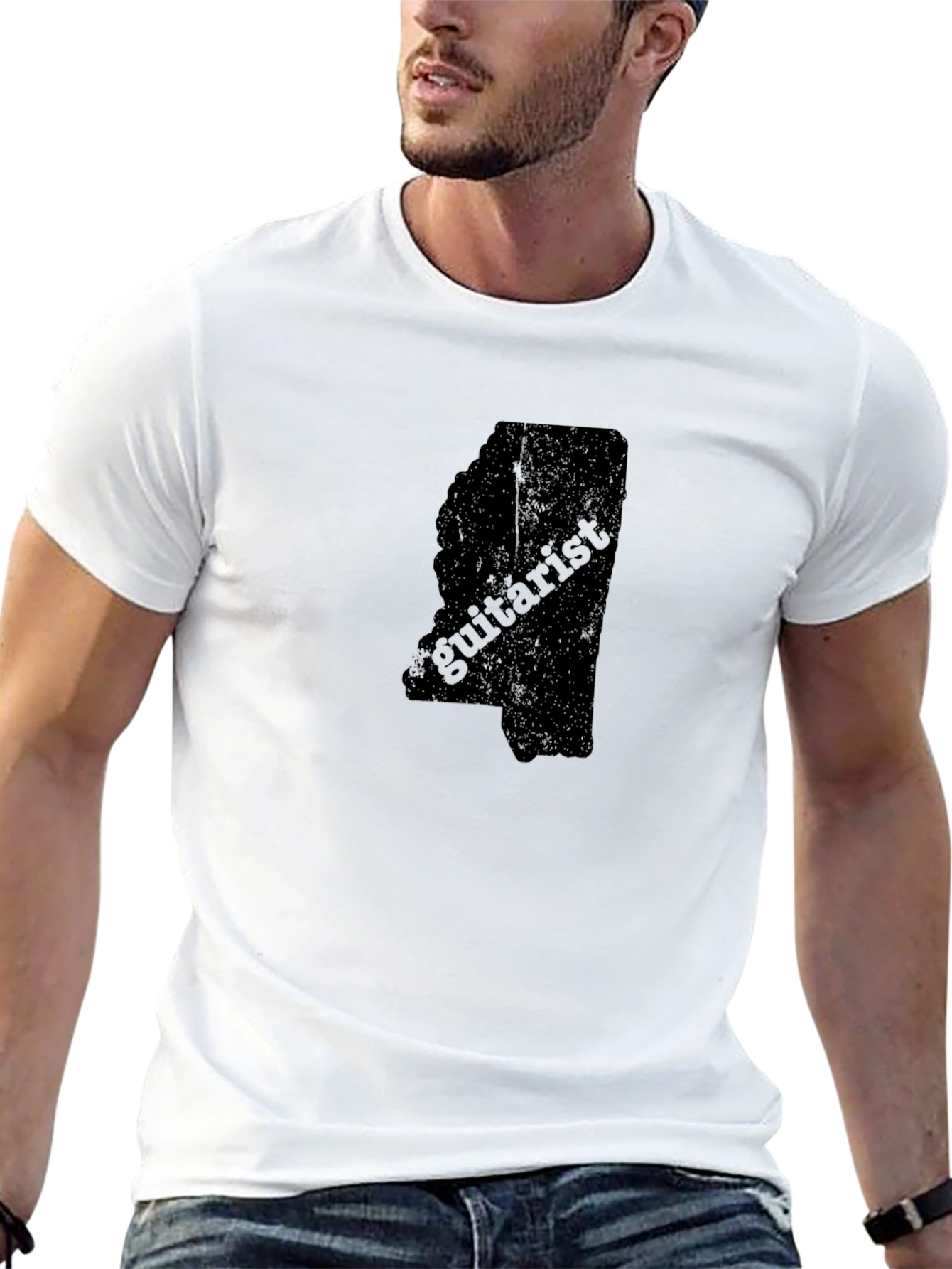 Mississippi Guitarist Black T-Shirt