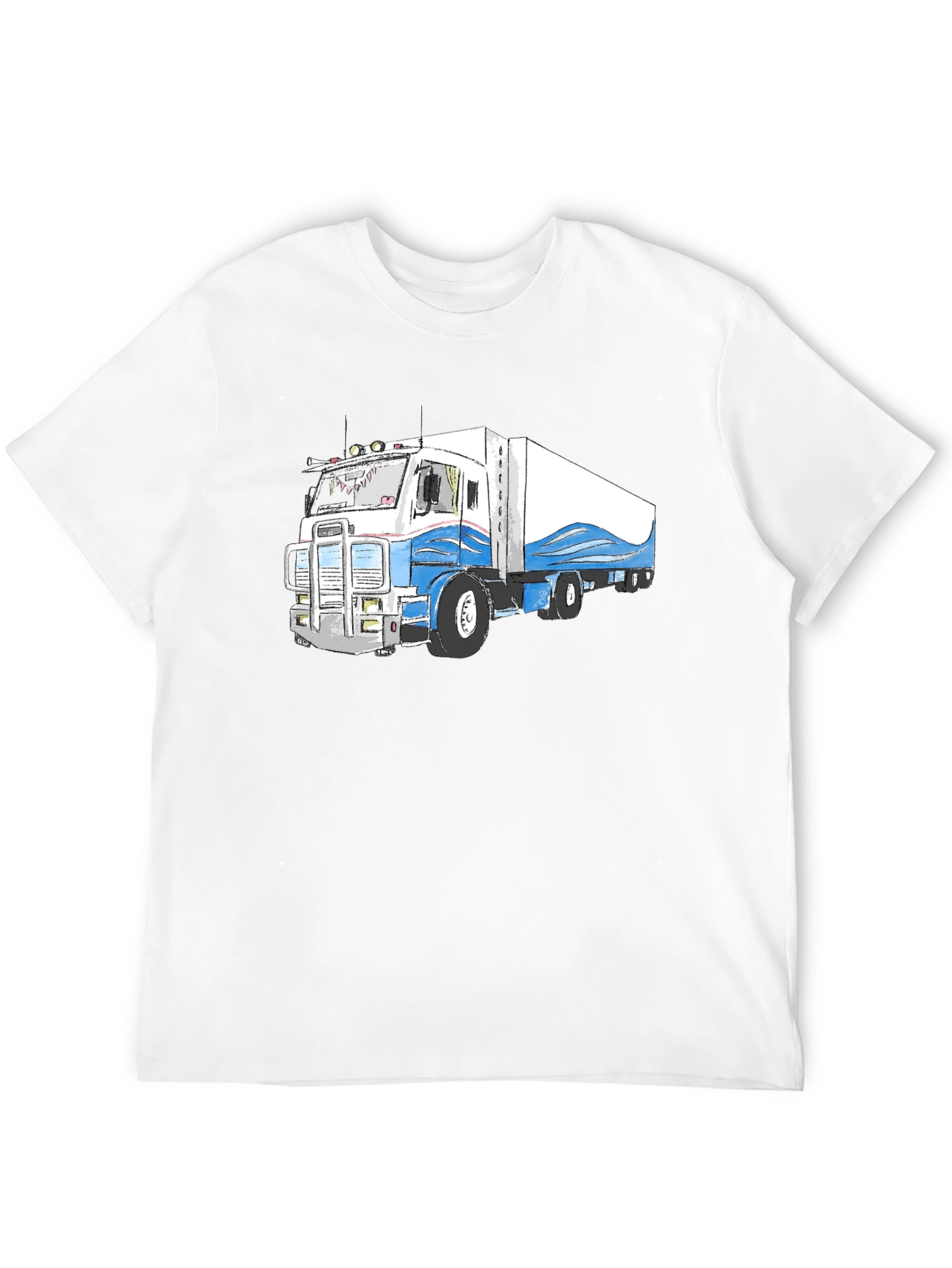 Truck Graphic Tee - Cool Semi Truck Design