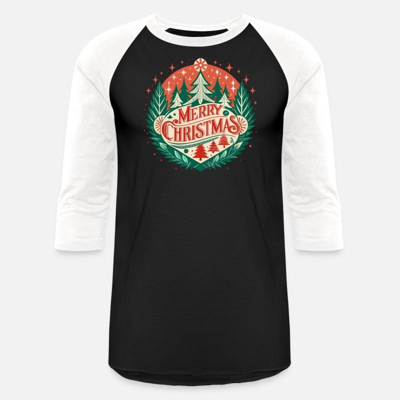 Green and Red Forest Pine - Merry Christmas