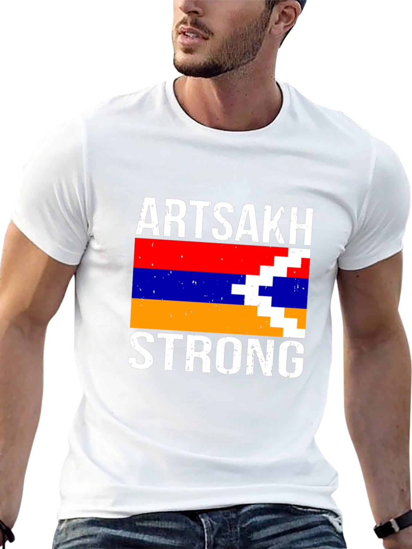 Artsakh Strong Graphic Tee - Black Casual Shirt
