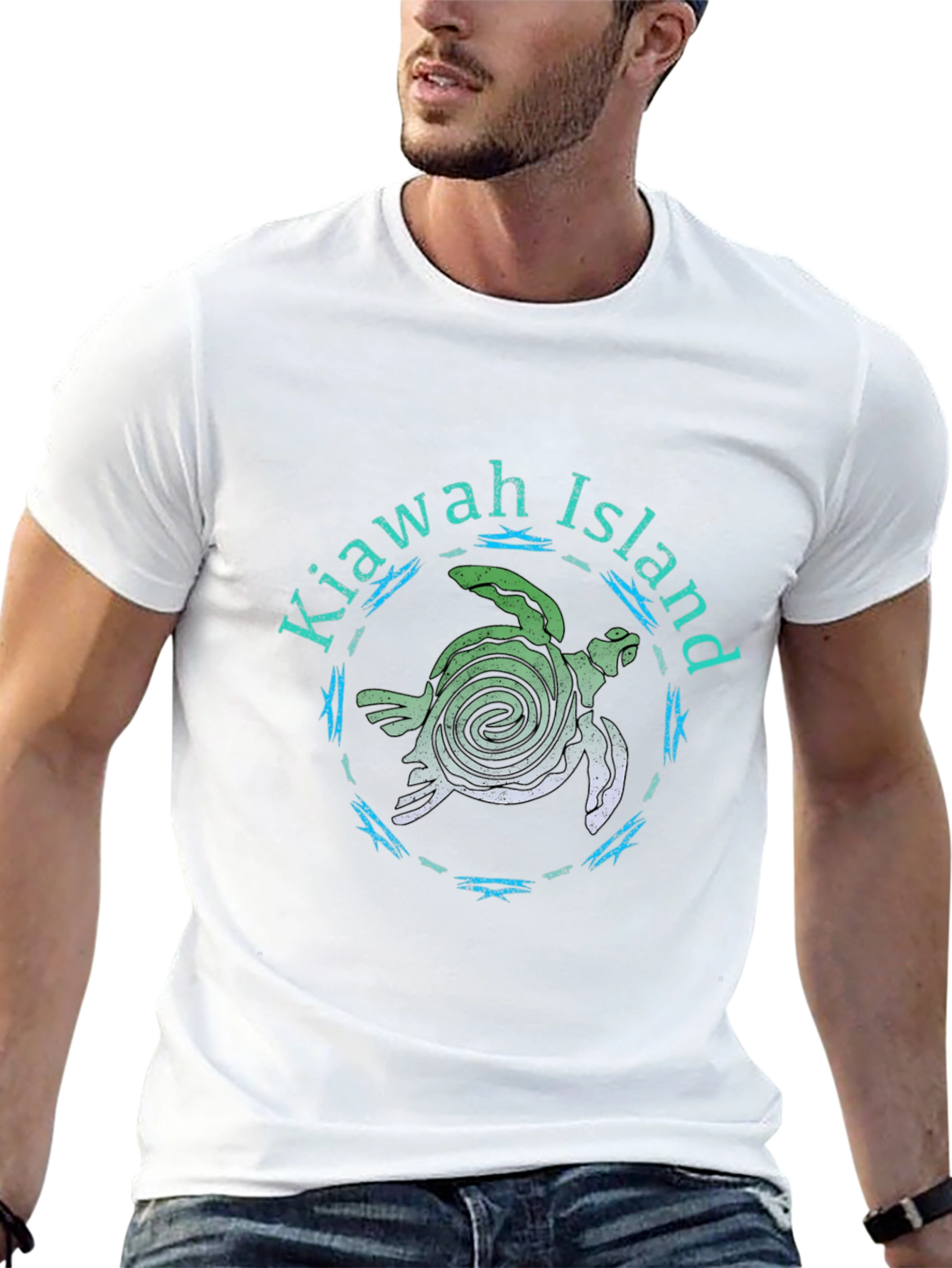 Kiawah Island Turtle Tee - Black Graphic T-Shirt