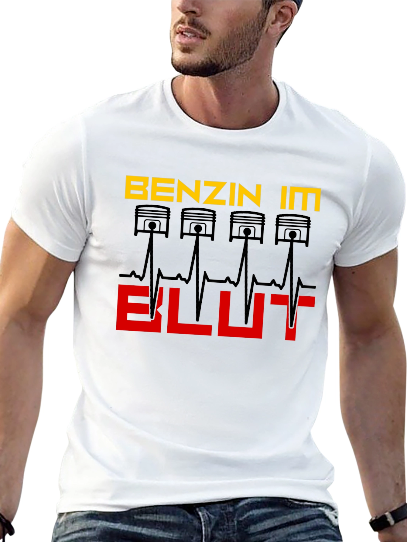 Benzin Im Blut T-Shirt - Automotive Enthusiast Design