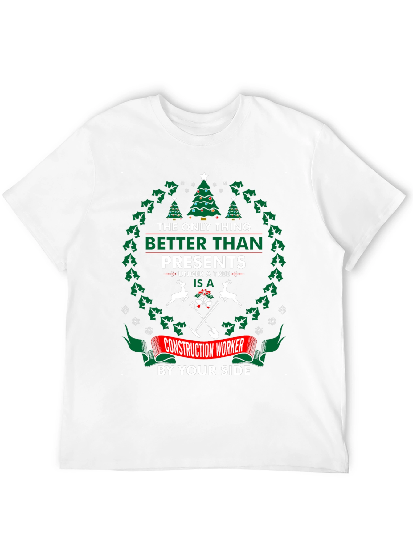 Construction Worker Christmas T-Shirt
