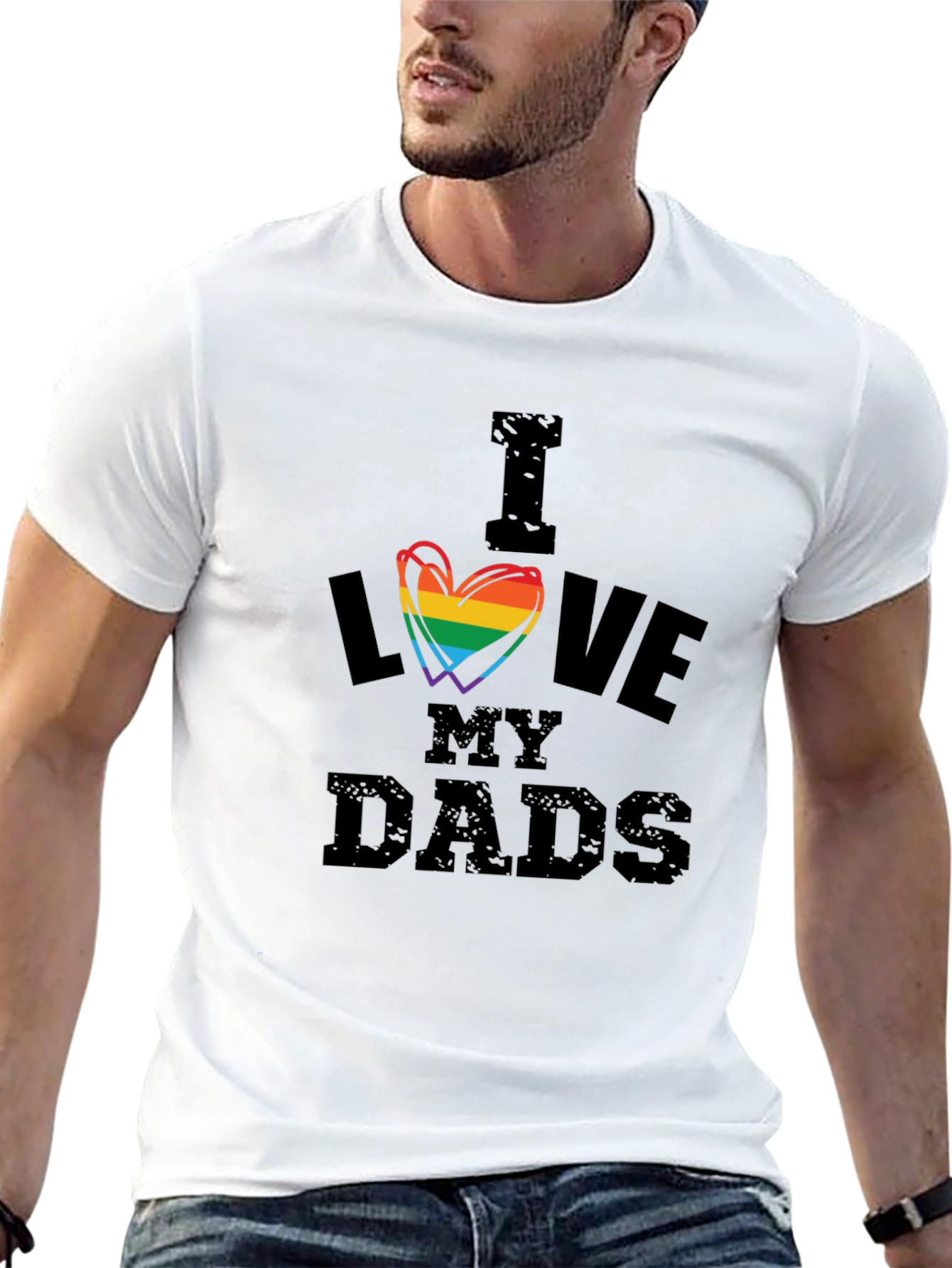 I Love My Dads LGBT Pride T-Shirt