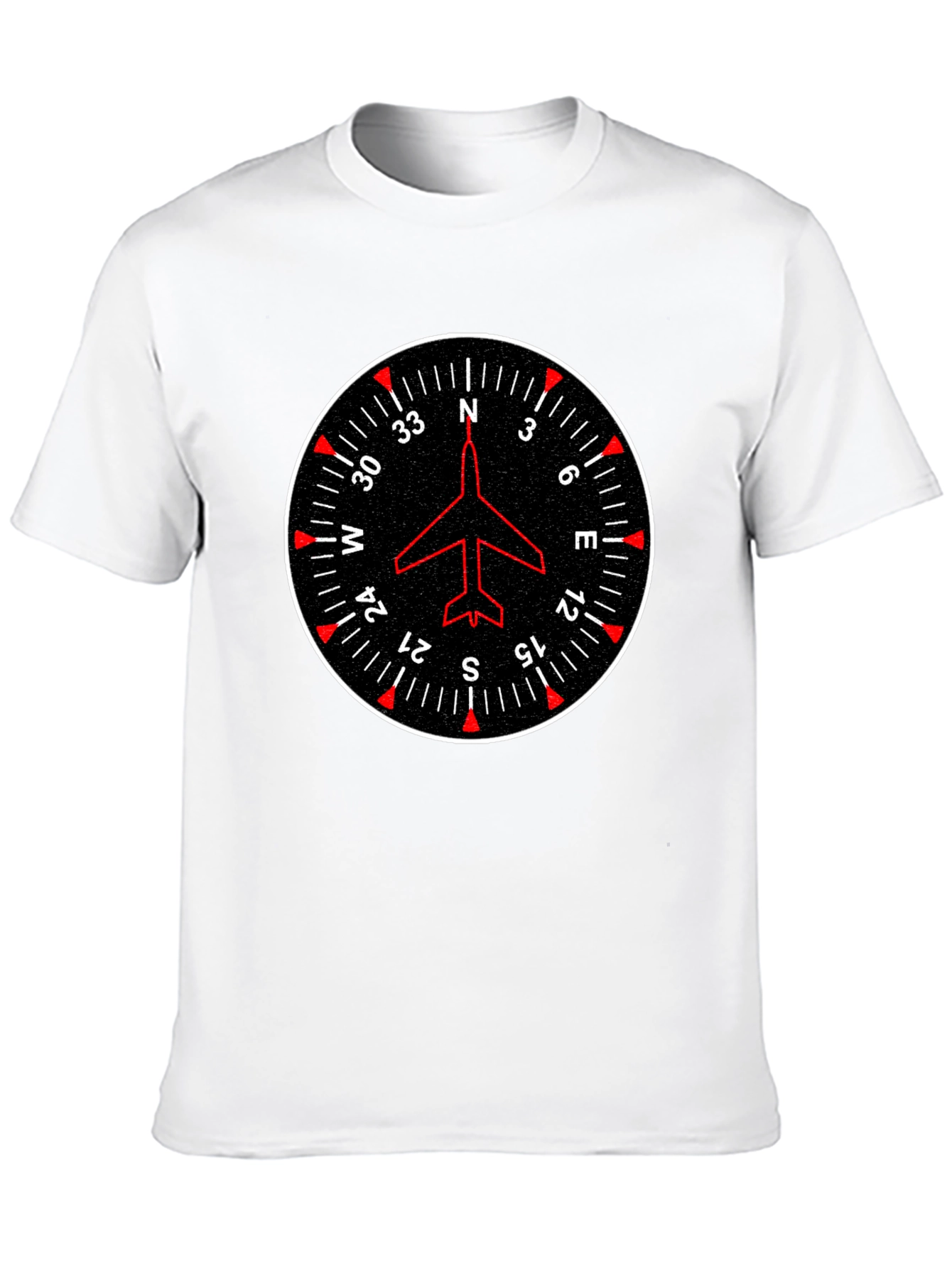 Pilot Compass Airplane T-Shirt