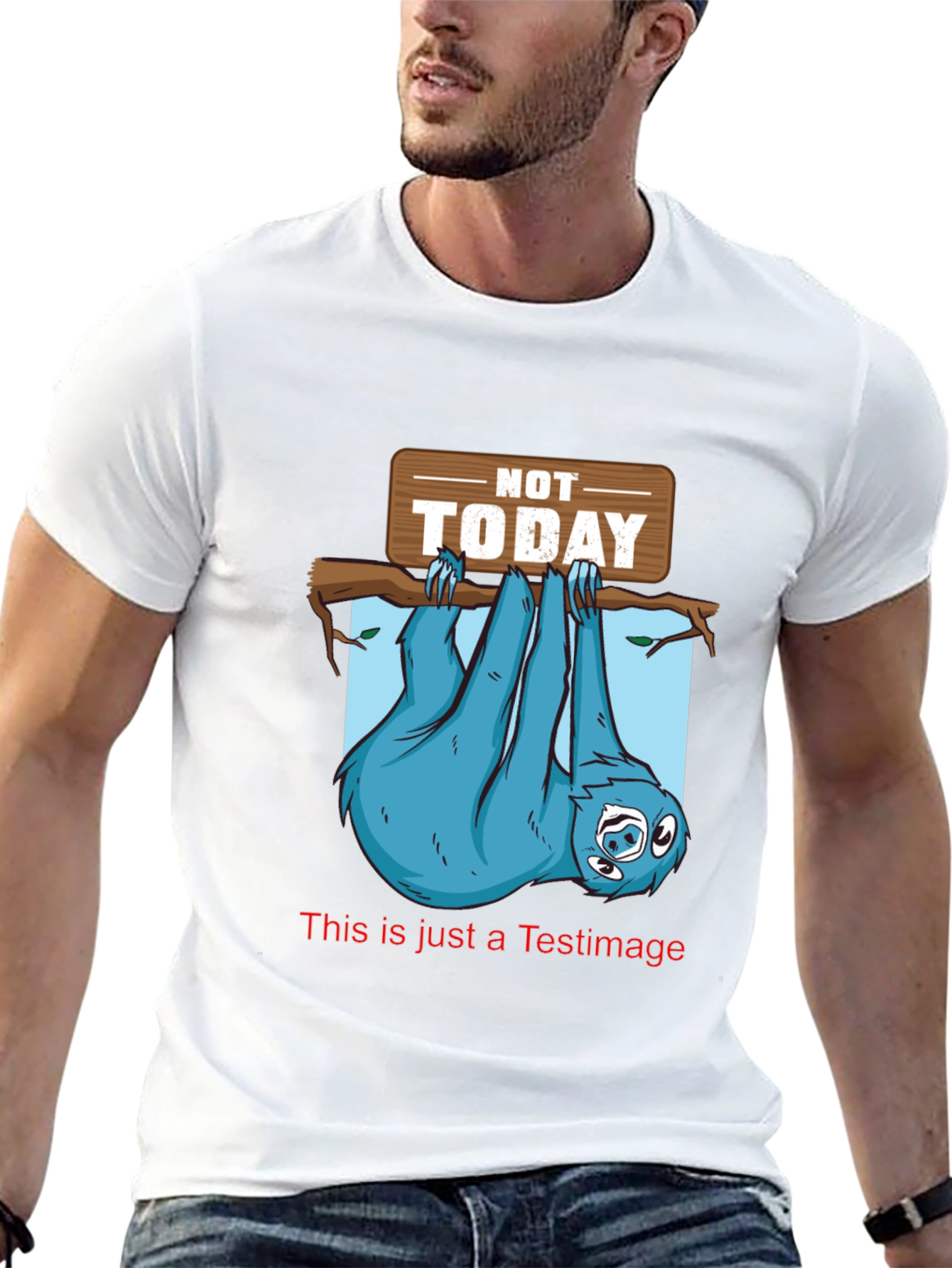 Not Today Sloth Graphic Tee - Relaxed Fit