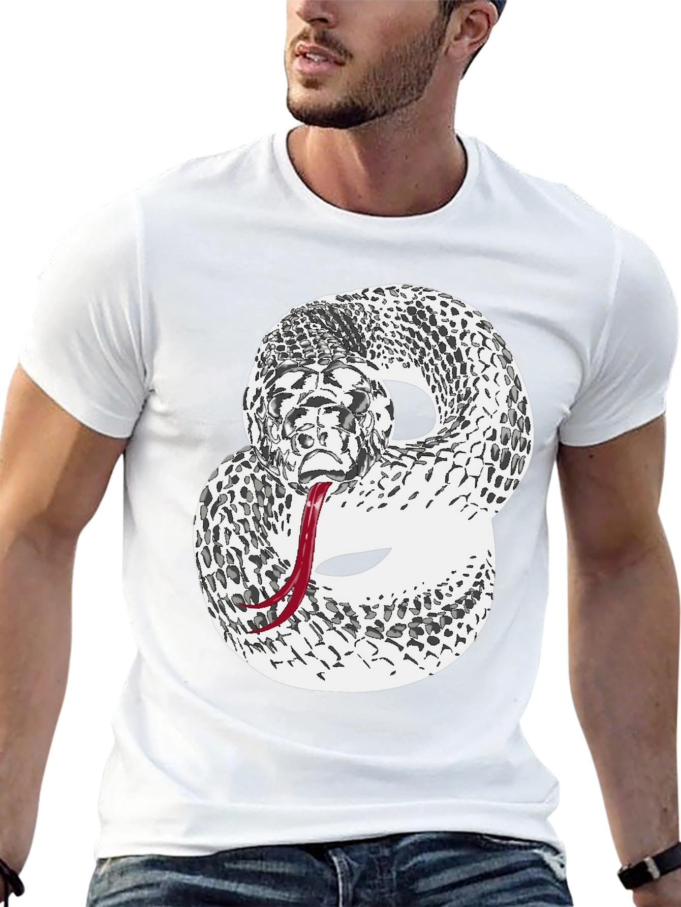 Rattlesnake Graphic Tee - Mens Black T-Shirt