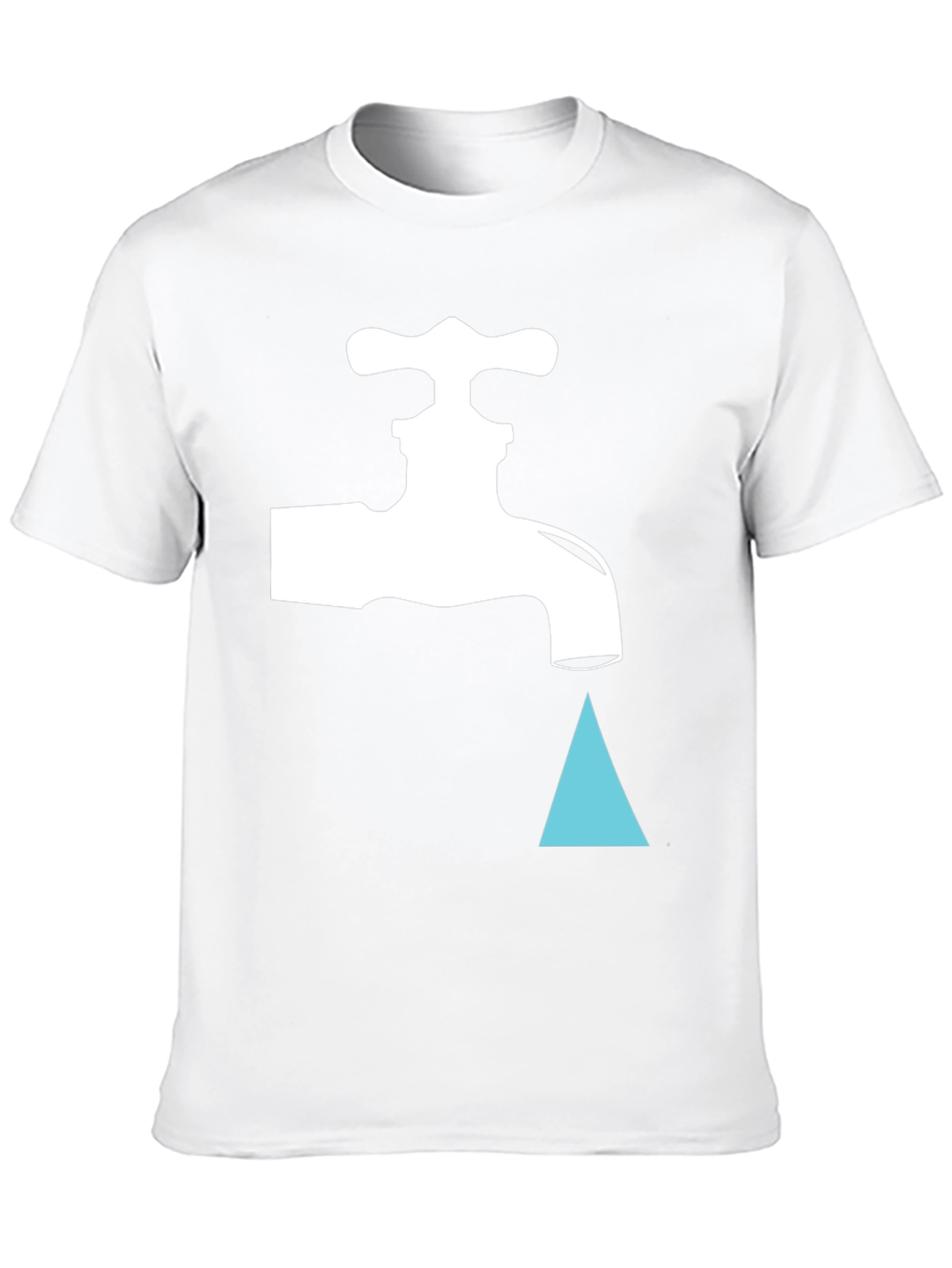 Leaky Faucet Graphic Tee - Black Cotton T-Shirt