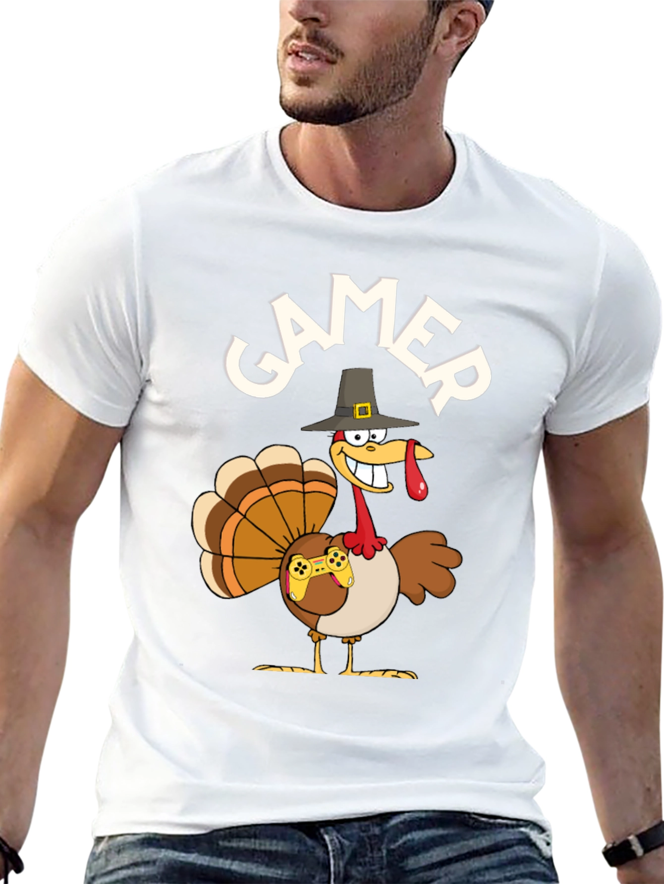 Gamer Turkey T-Shirt - Thanksgiving Gaming