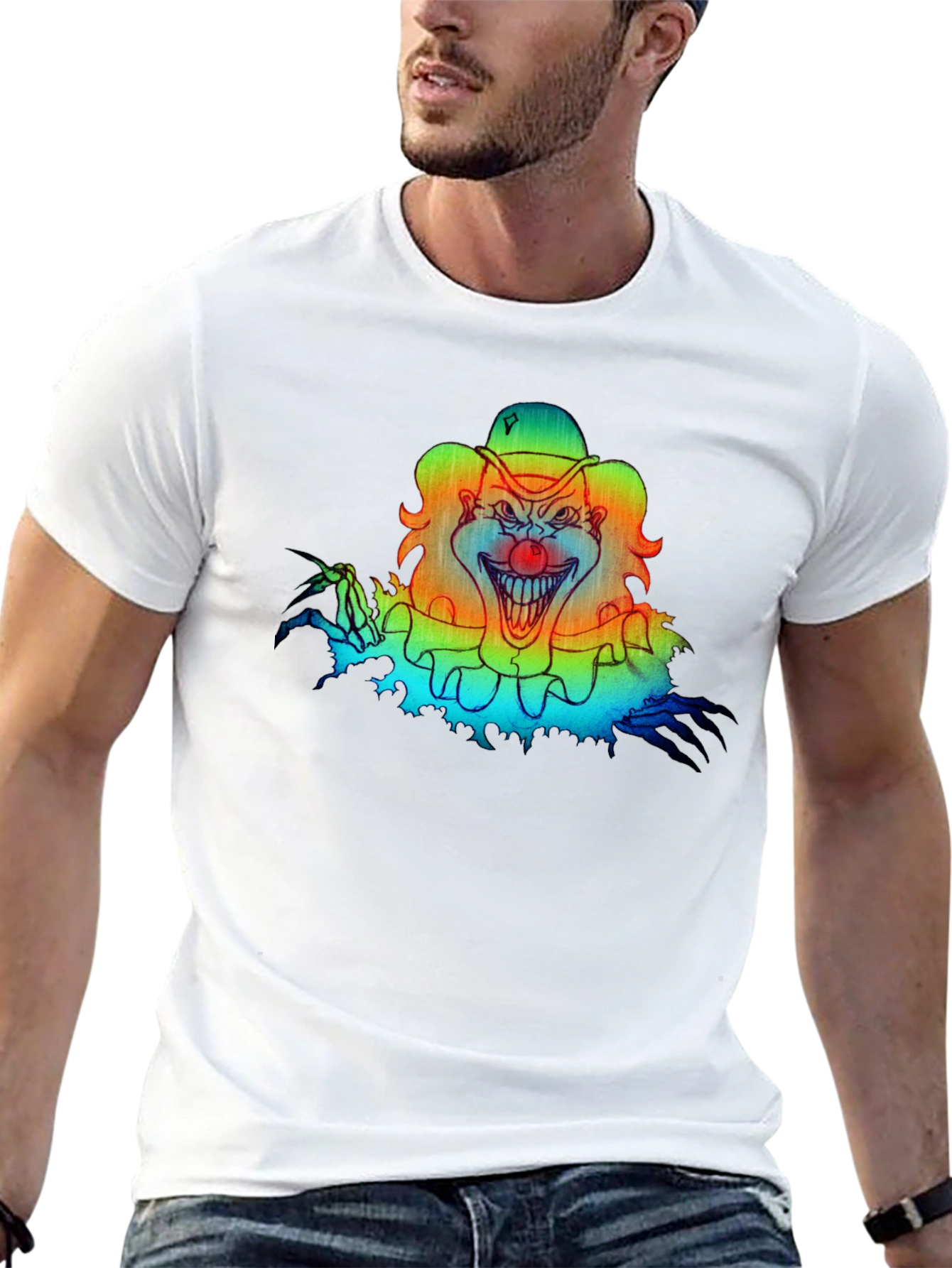 Scary Clown Graphic Tee - Black T-Shirt