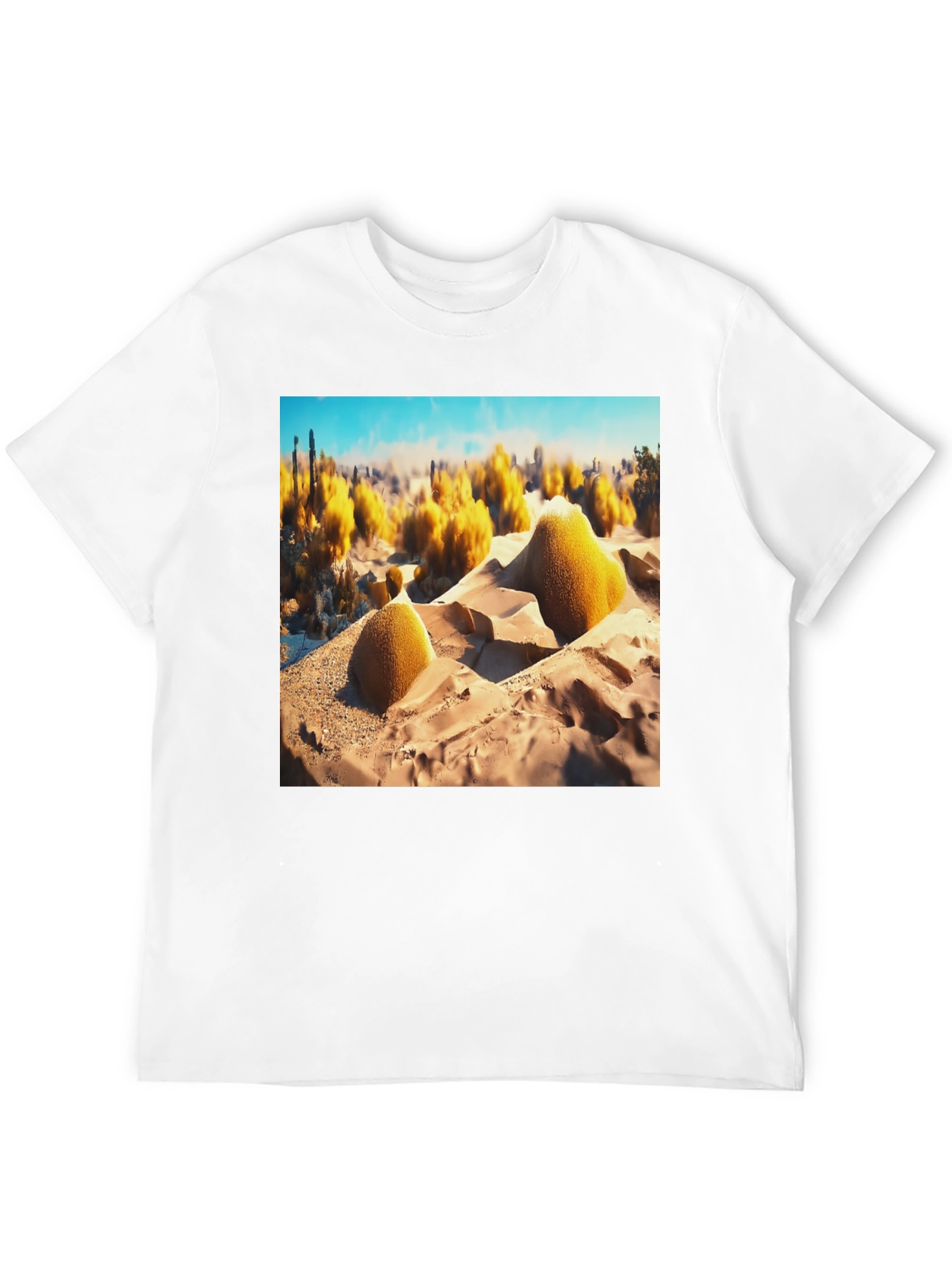 Surreal Desert Scene Graphic Tee