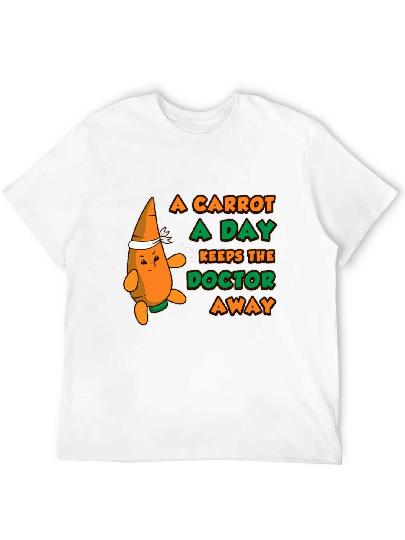 A Carrot a Day T-Shirt - Funny Health Tee