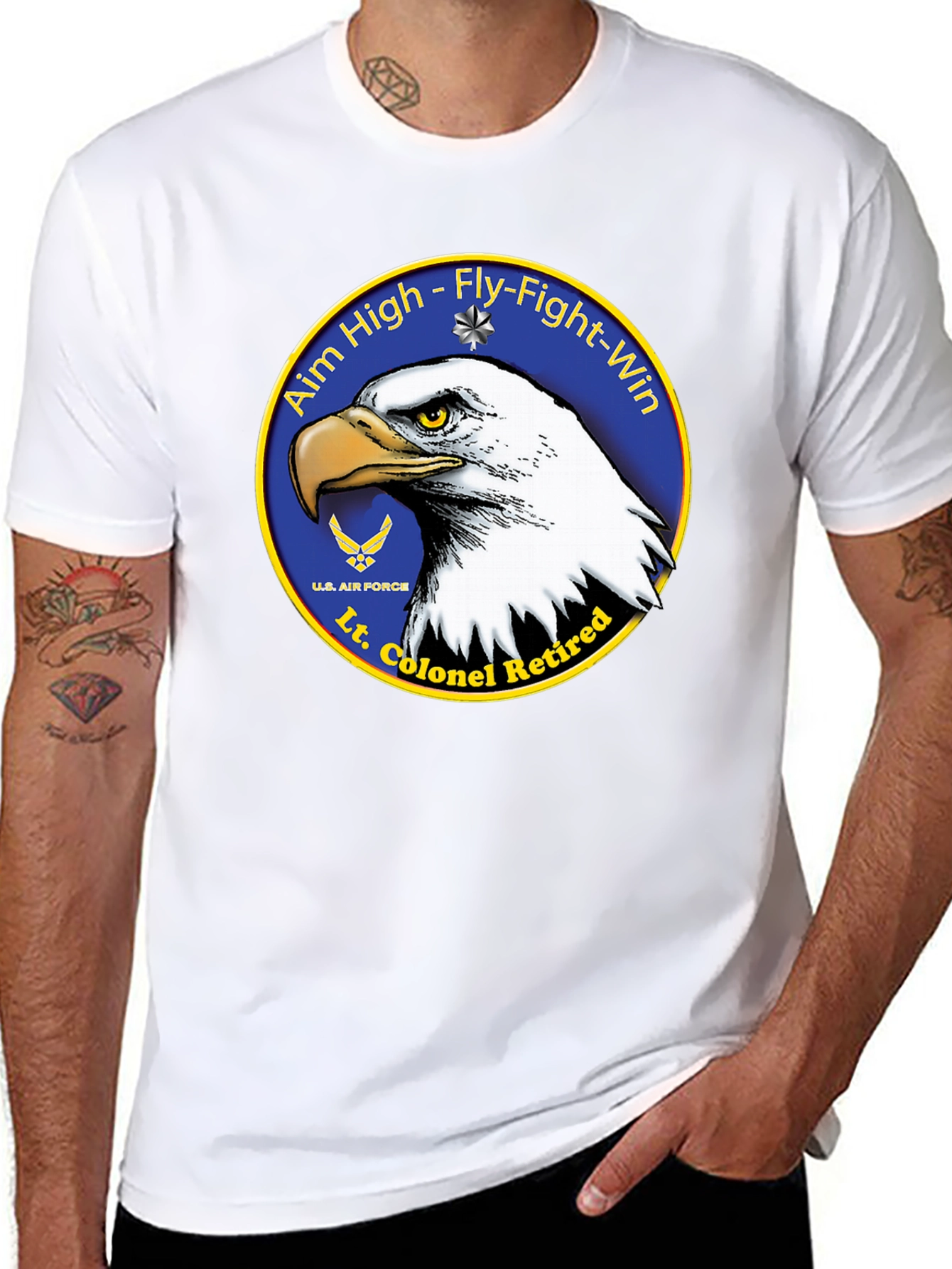 Lt. Colonel Retired Eagle T-Shirt