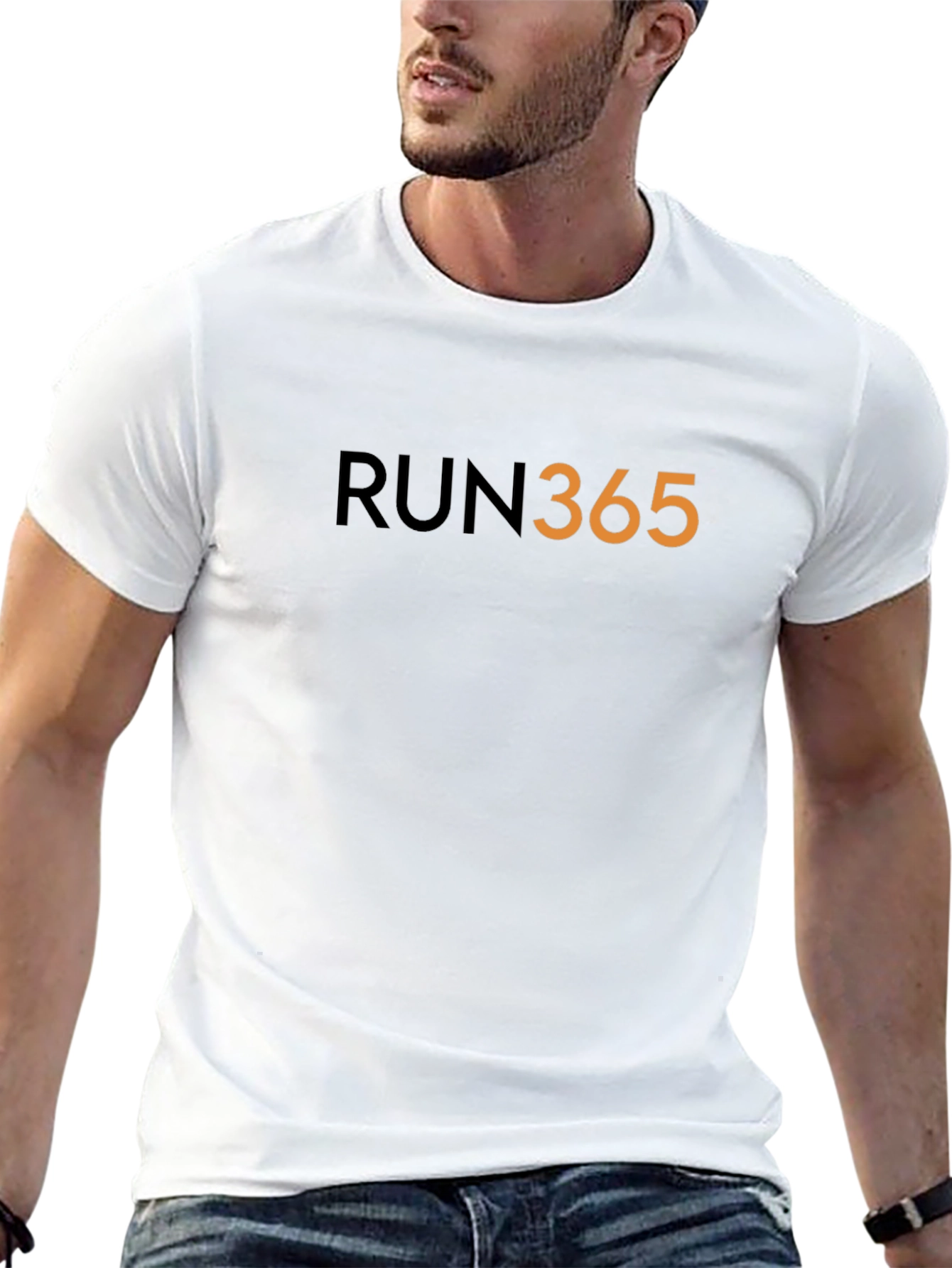 RUN365 Mens Graphic Tee - Black