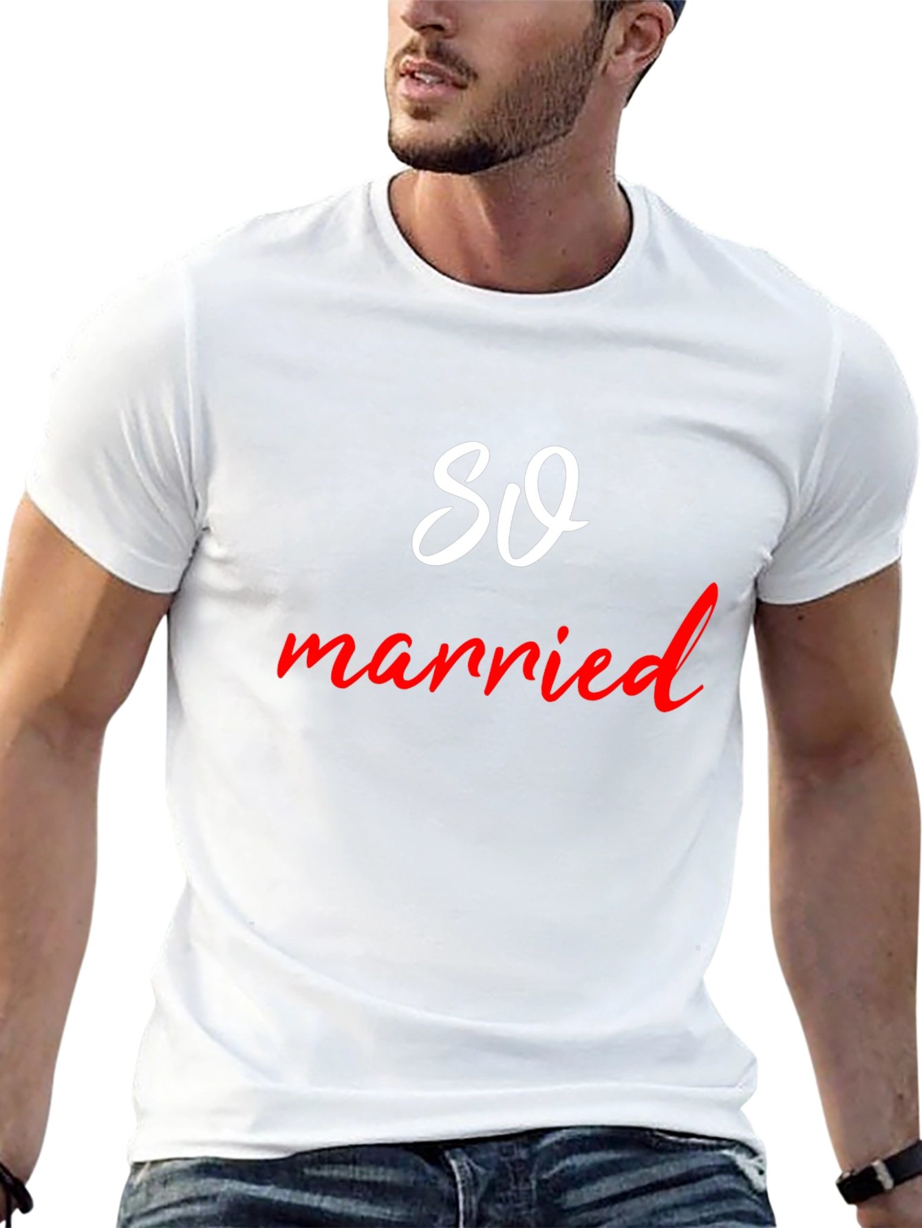 So Married Tee - Black Cotton Blend