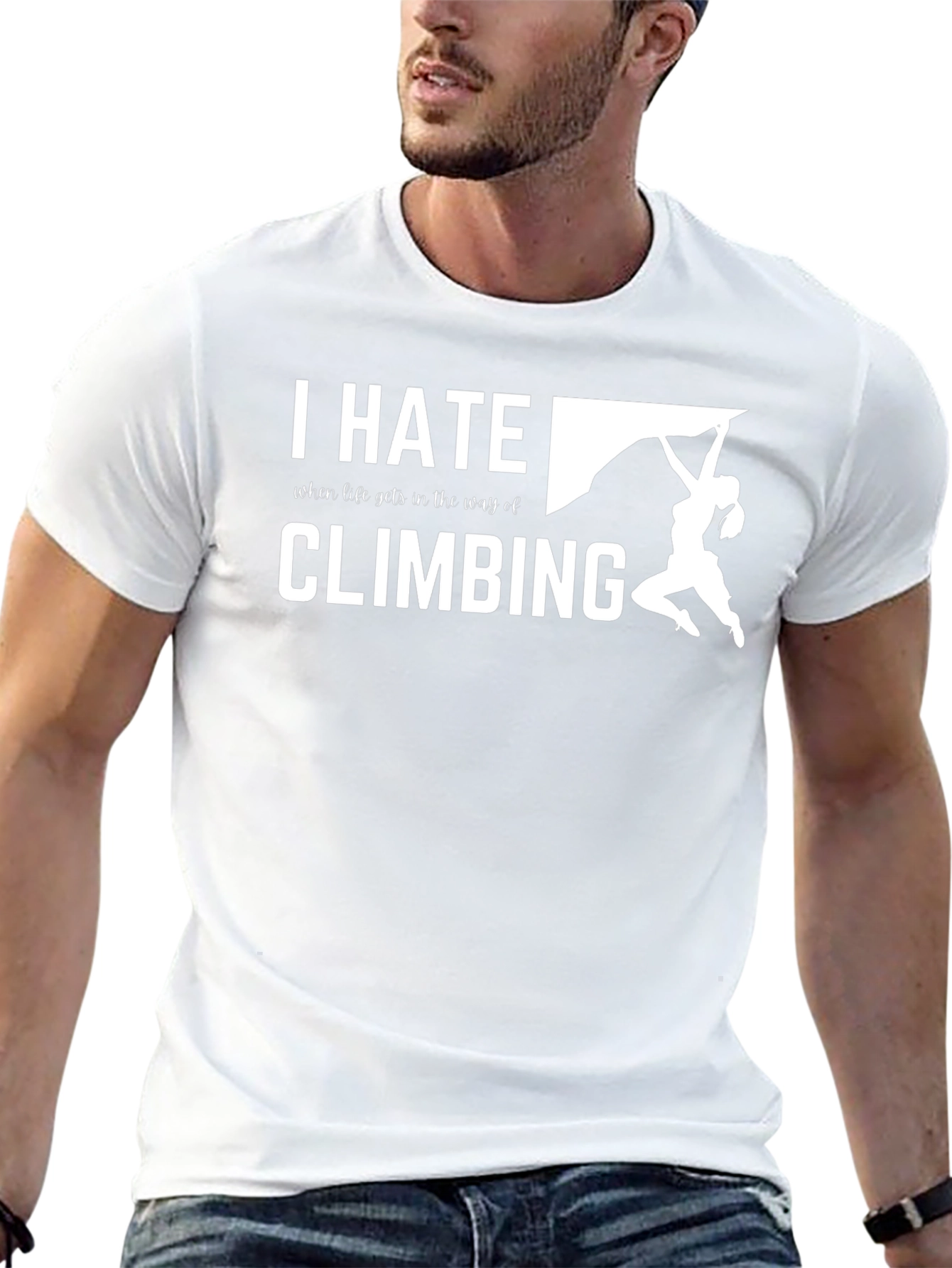 I Hate Climbing T-Shirt - Funny Climber Tee