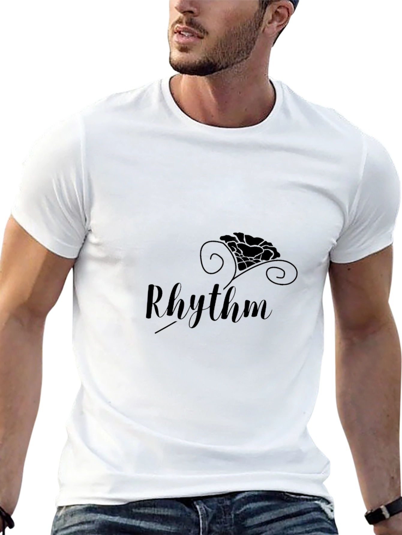 Rhythm Graphic Black T-Shirt - Modern Style