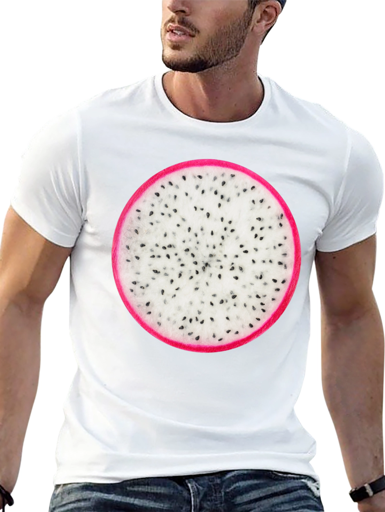 Dragon Fruit Graphic T-Shirt - Unique Food Tee