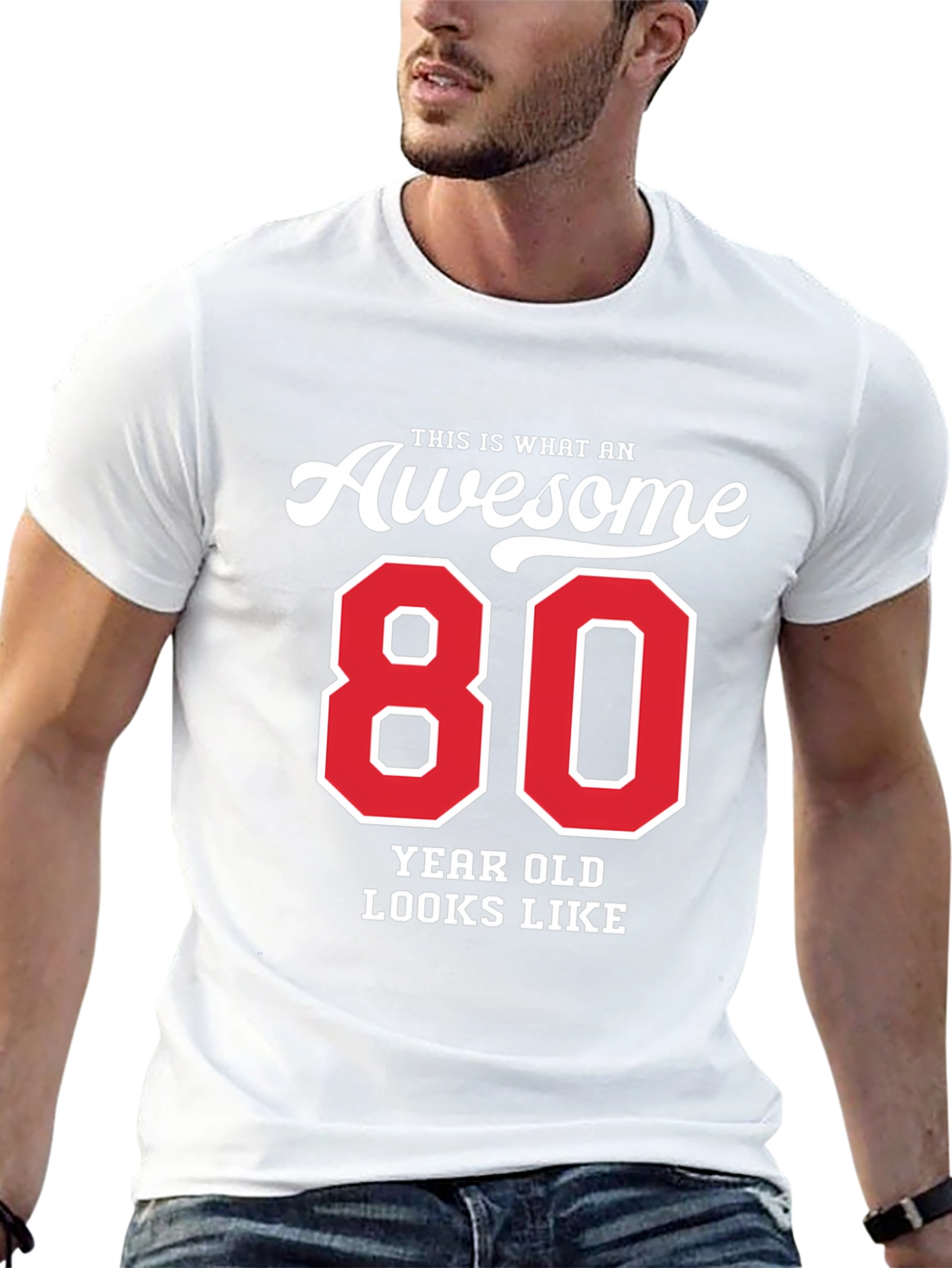 Awesome 80 Year Old T-Shirt - Birthday Gift